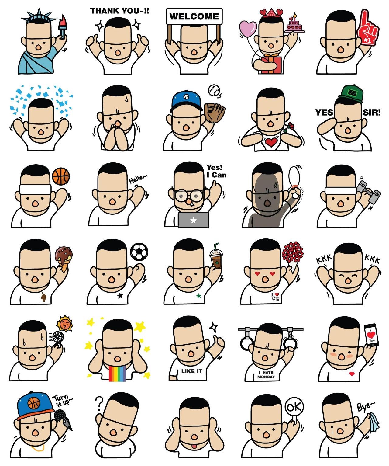 WOOKI Animation/Cartoon,People sticker pack for Whatsapp, Telegram, Signal, and others chatting and message apps