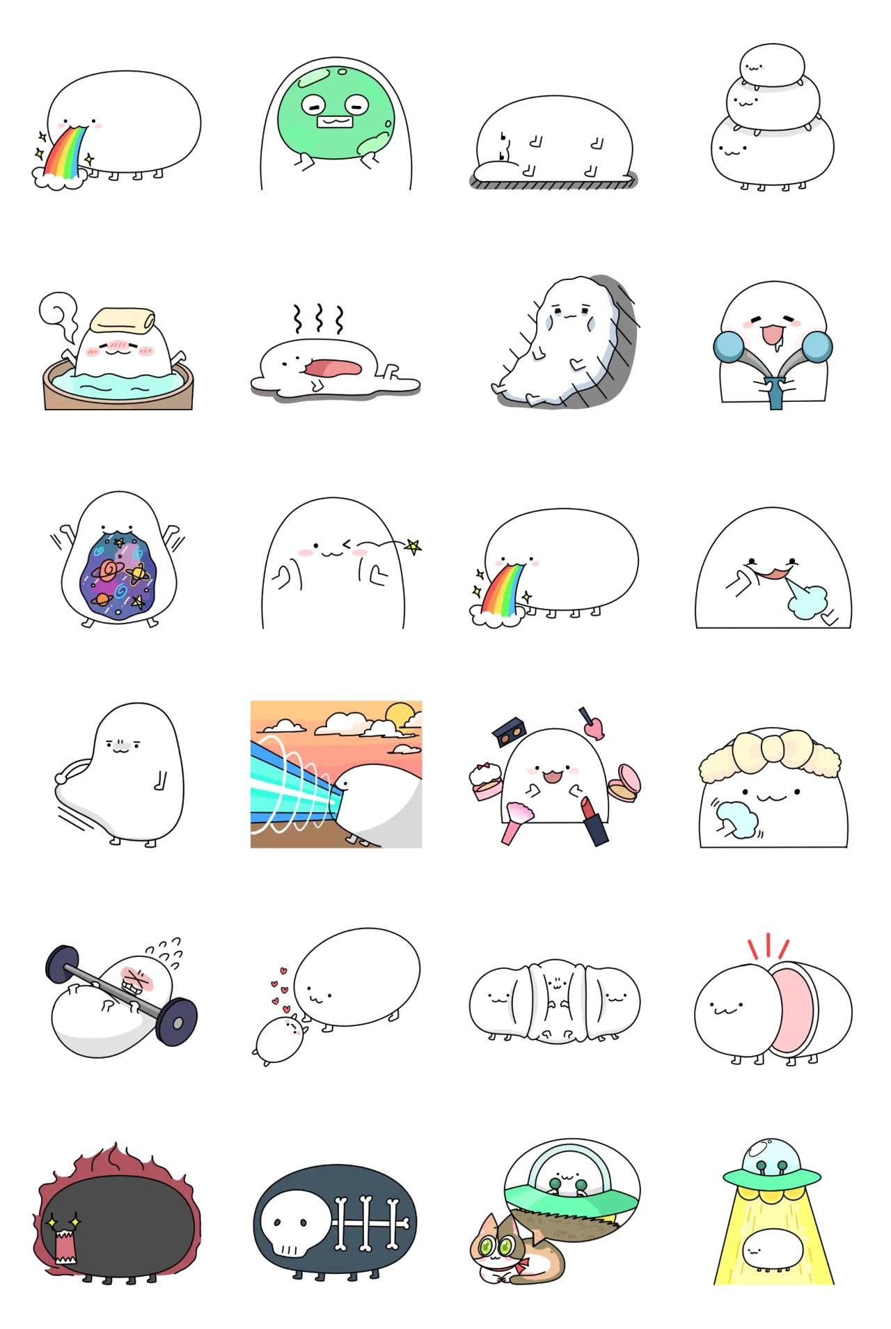 Strange Monster From Outer Space Animals,Gag sticker pack for Whatsapp, Telegram, Signal, and others chatting and message apps