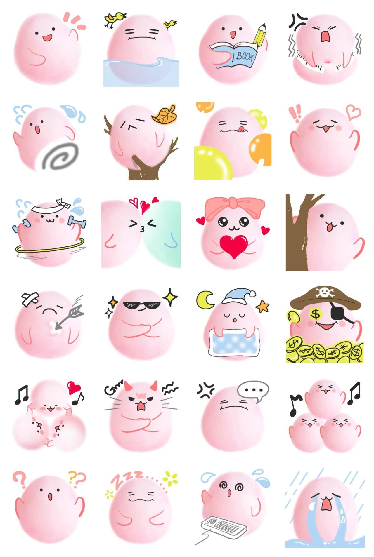 Cotton Candy SOMI Animation/Cartoon,Food/Drink sticker pack for Whatsapp, Telegram, Signal, and others chatting and message apps