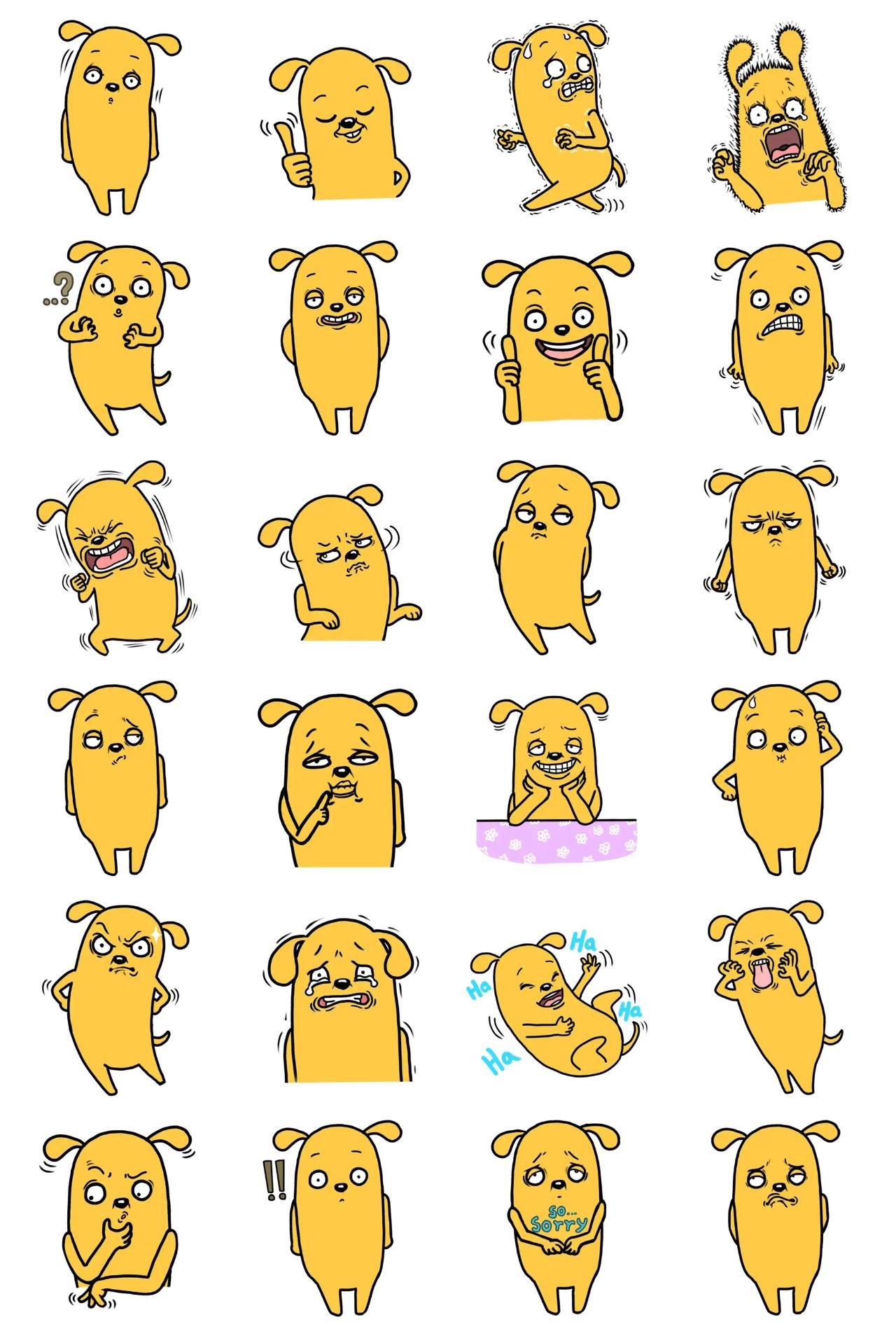 My name is Pochi! Animals,Animals sticker pack for Whatsapp, Telegram, Signal, and others chatting and message apps