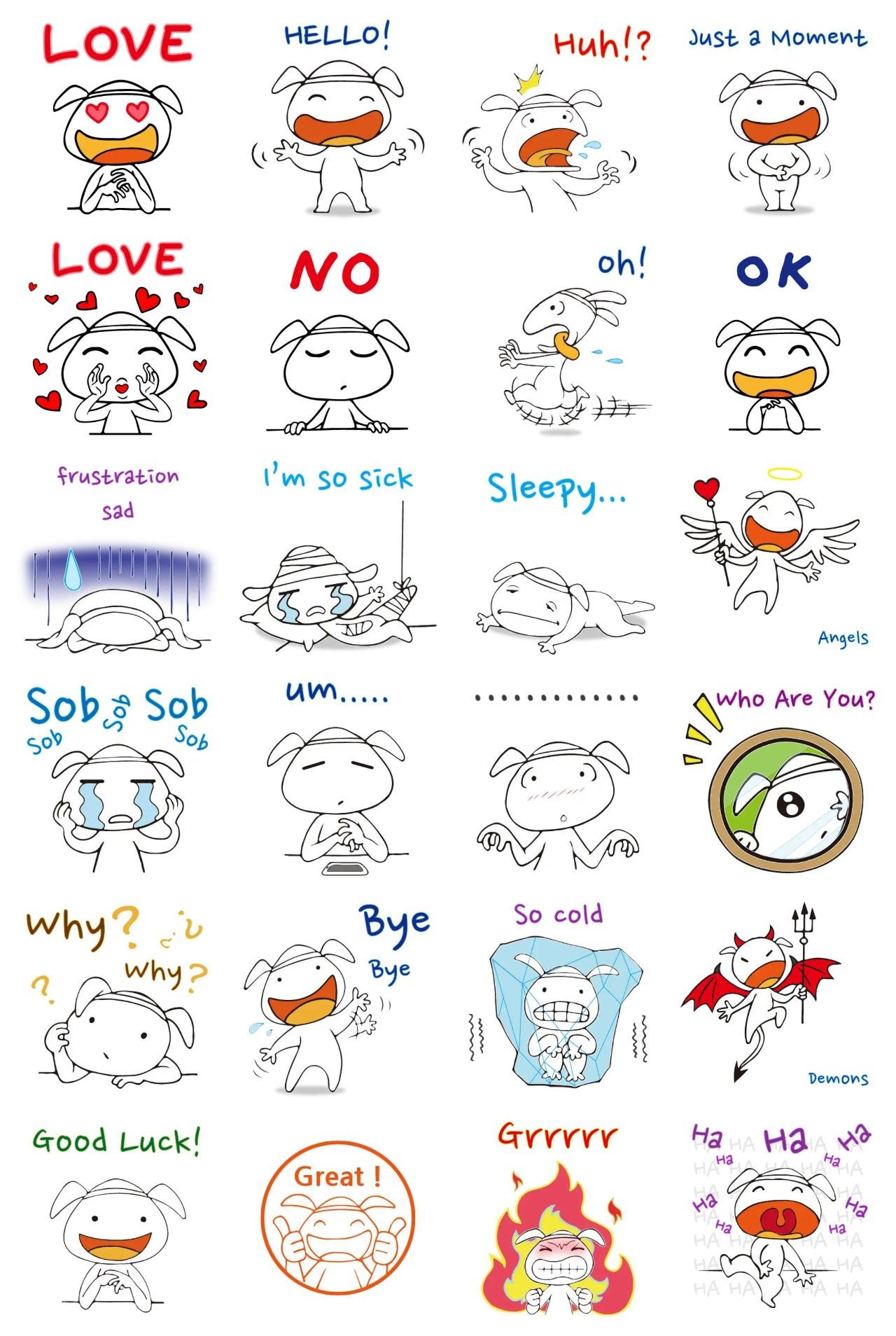 My emotional daily life Animals,Gag sticker pack for Whatsapp, Telegram, Signal, and others chatting and message apps