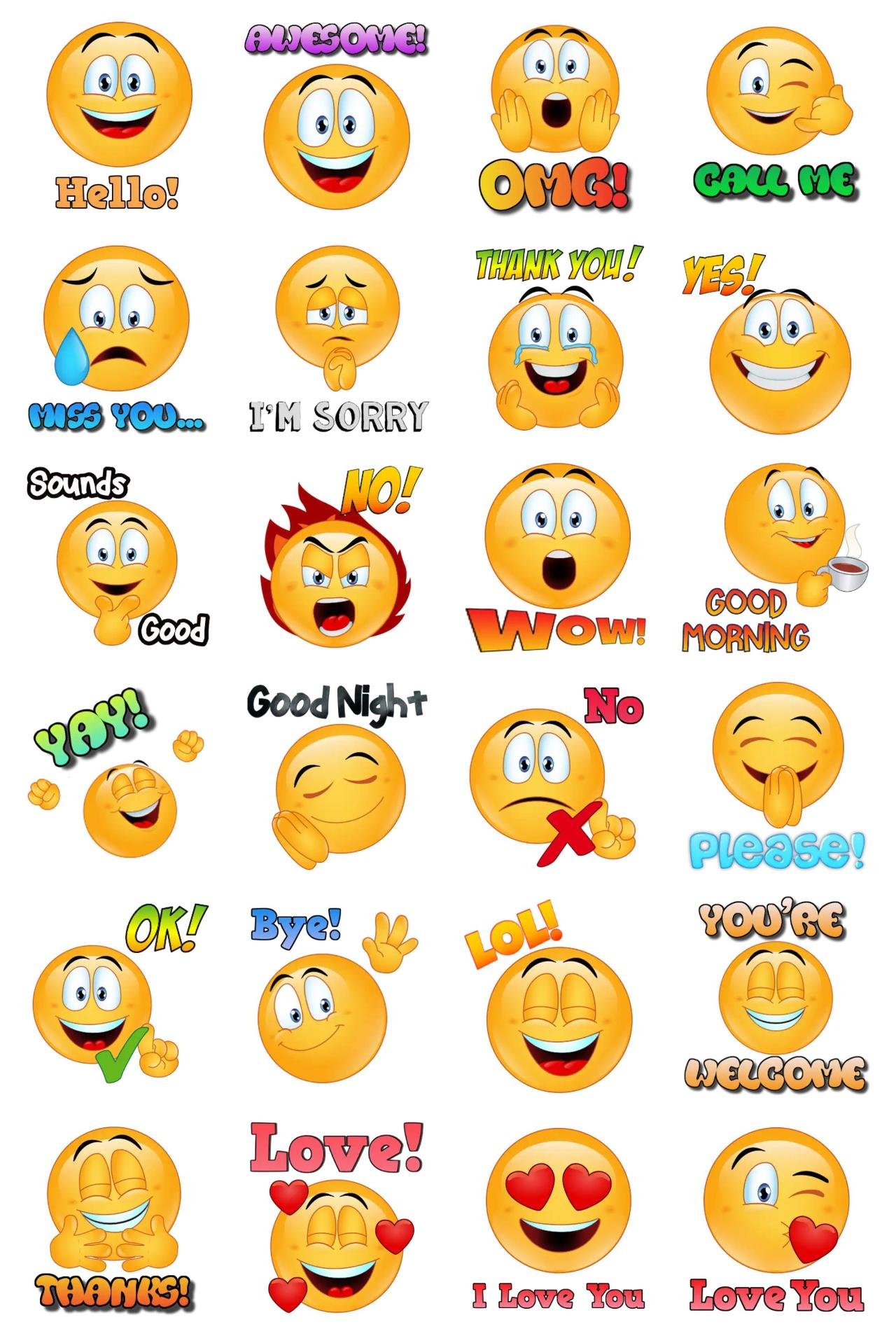 Emoji World Sticker 2 Animation/Cartoon,Phrases sticker pack for Whatsapp, Telegram, Signal, and others chatting and message apps