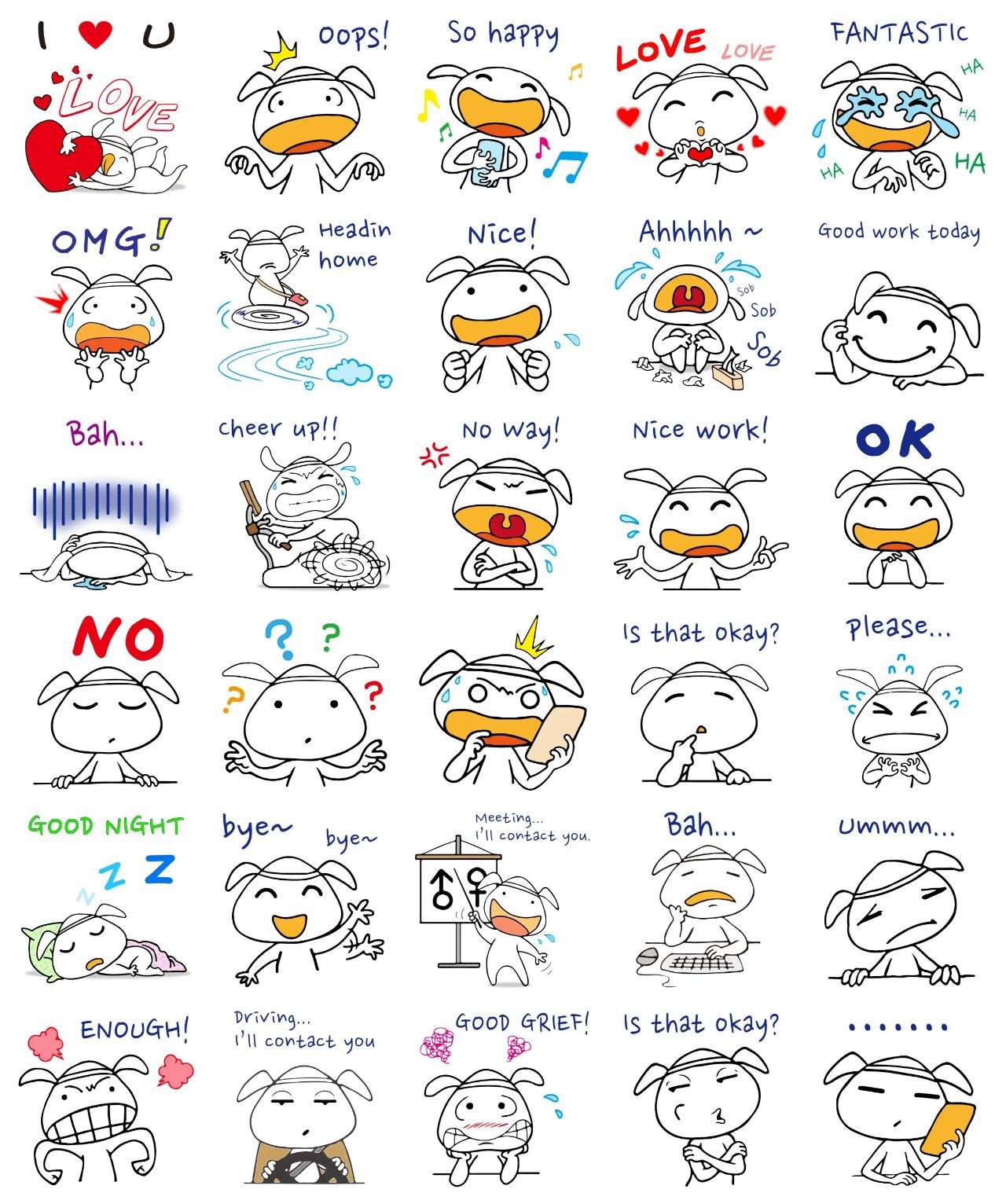 The Year of the Dog 2 Animals,Gag sticker pack for Whatsapp, Telegram, Signal, and others chatting and message apps