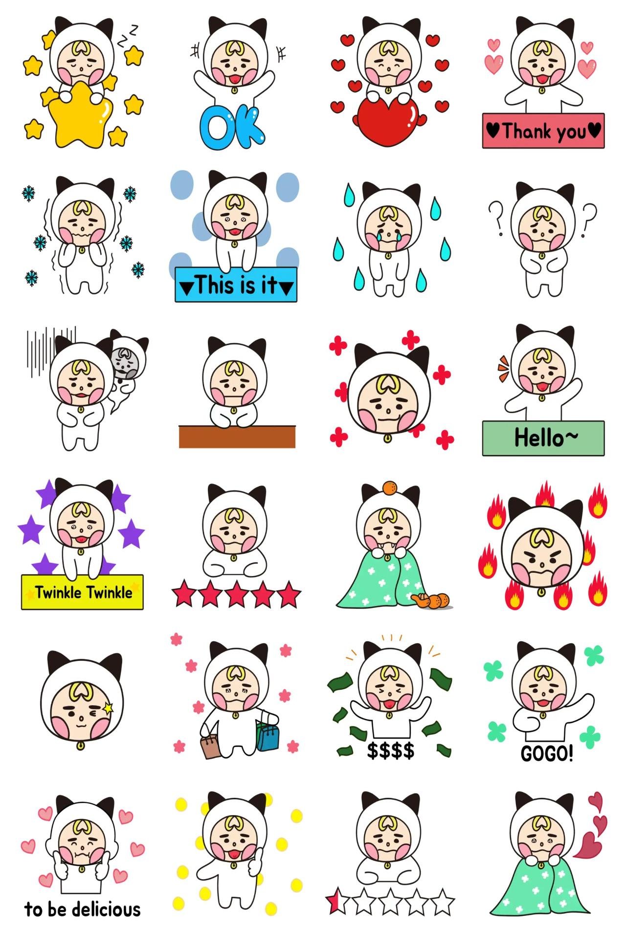 Cat Cat Animals sticker pack for Whatsapp, Telegram, Signal, and others chatting and message apps