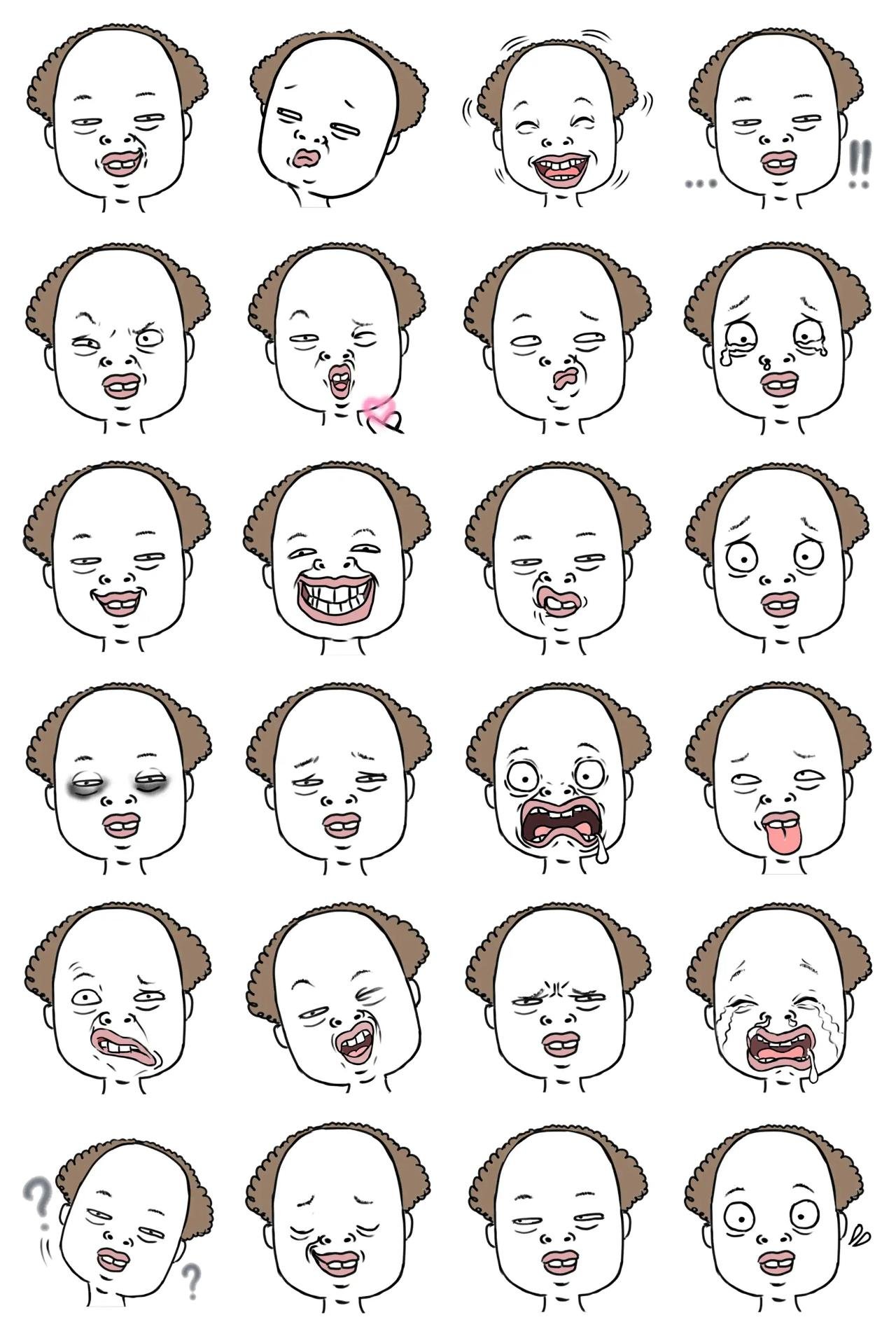 Cynical man Jun People sticker pack for Whatsapp, Telegram, Signal, and others chatting and message apps