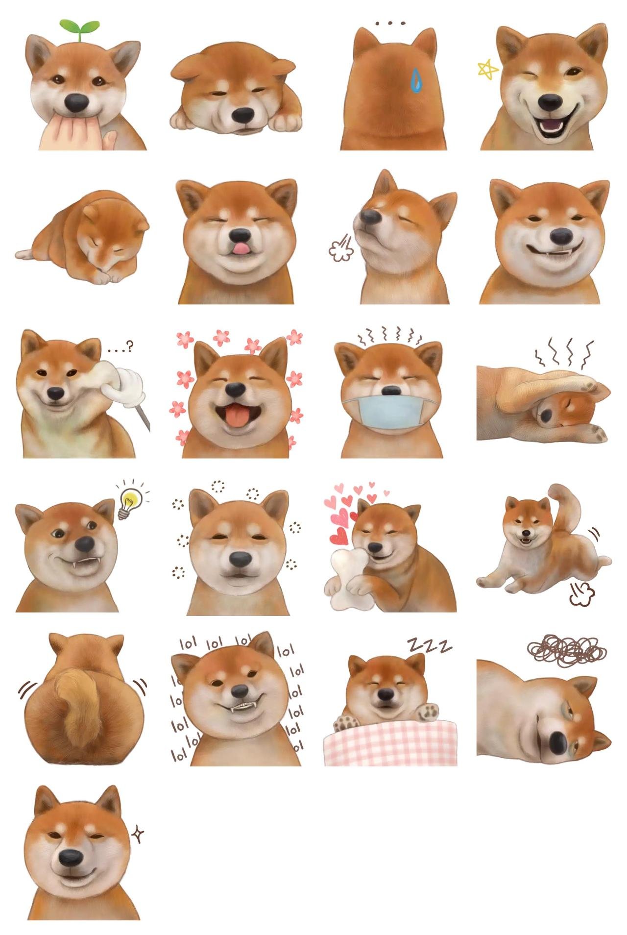 Mr Shiba 2 Animals sticker pack for Whatsapp, Telegram, Signal, and others chatting and message apps