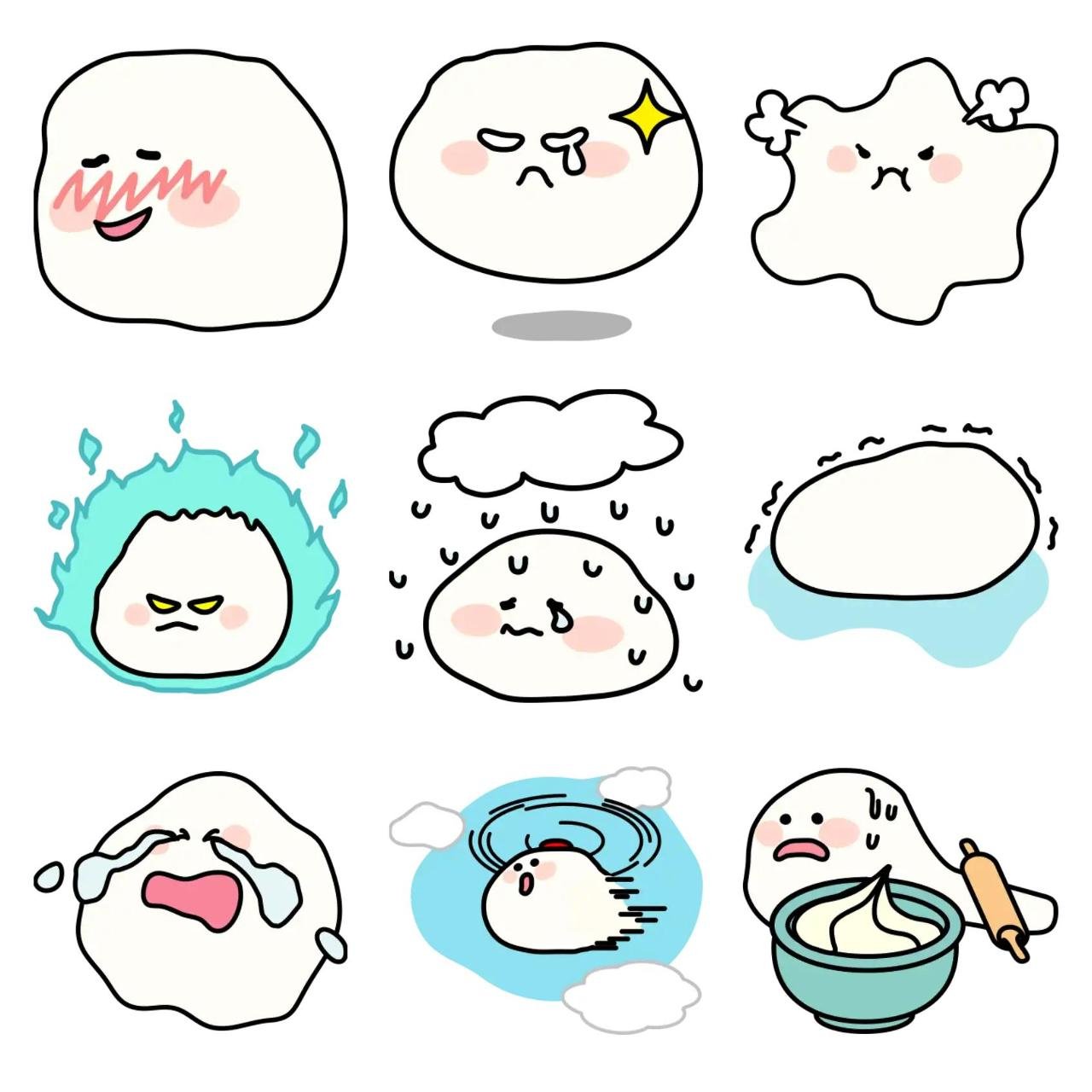 Momo 2 Food/Drink,Etc sticker pack for Whatsapp, Telegram, Signal, and others chatting and message apps