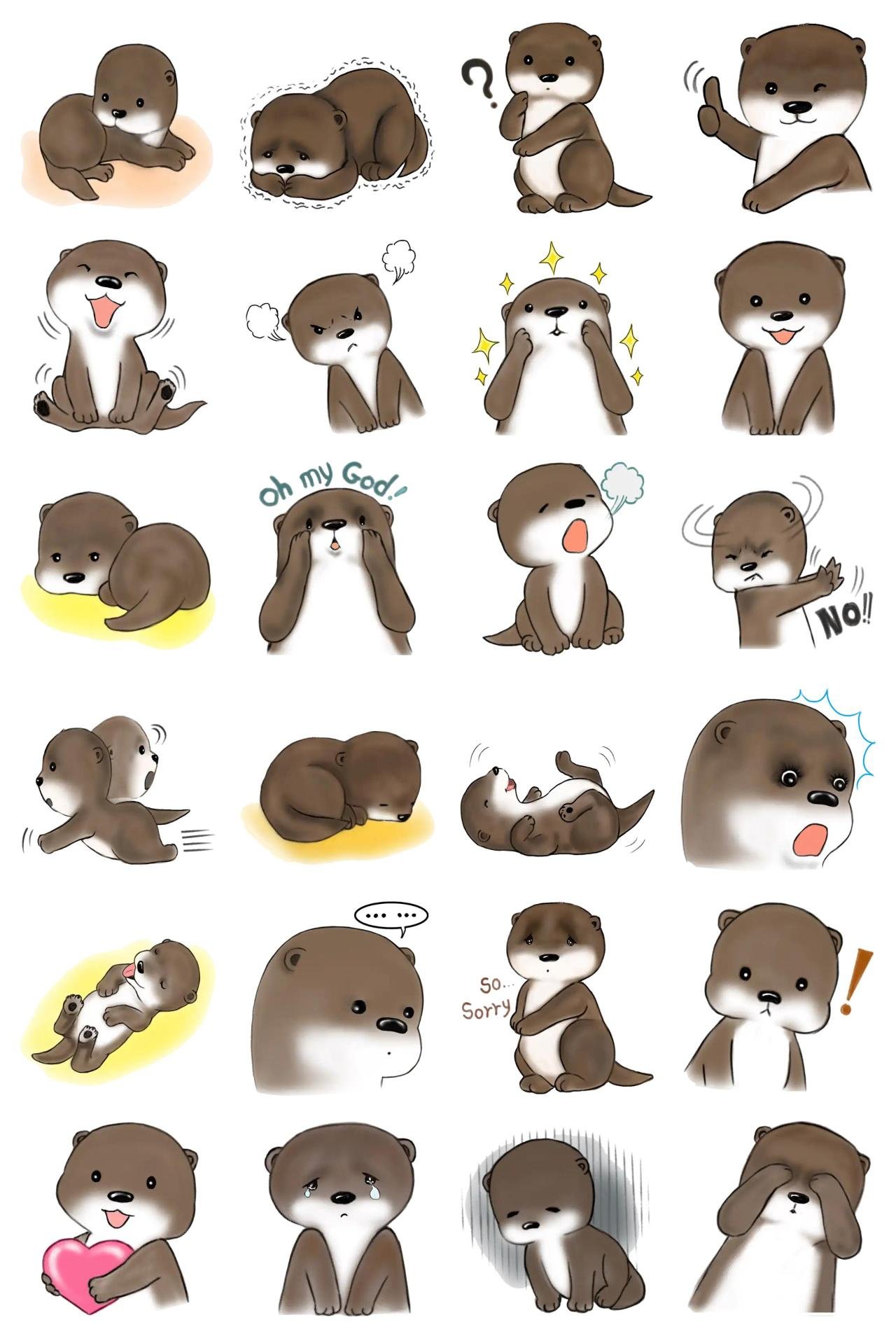 Daldol Animals sticker pack for Whatsapp, Telegram, Signal, and others chatting and message apps