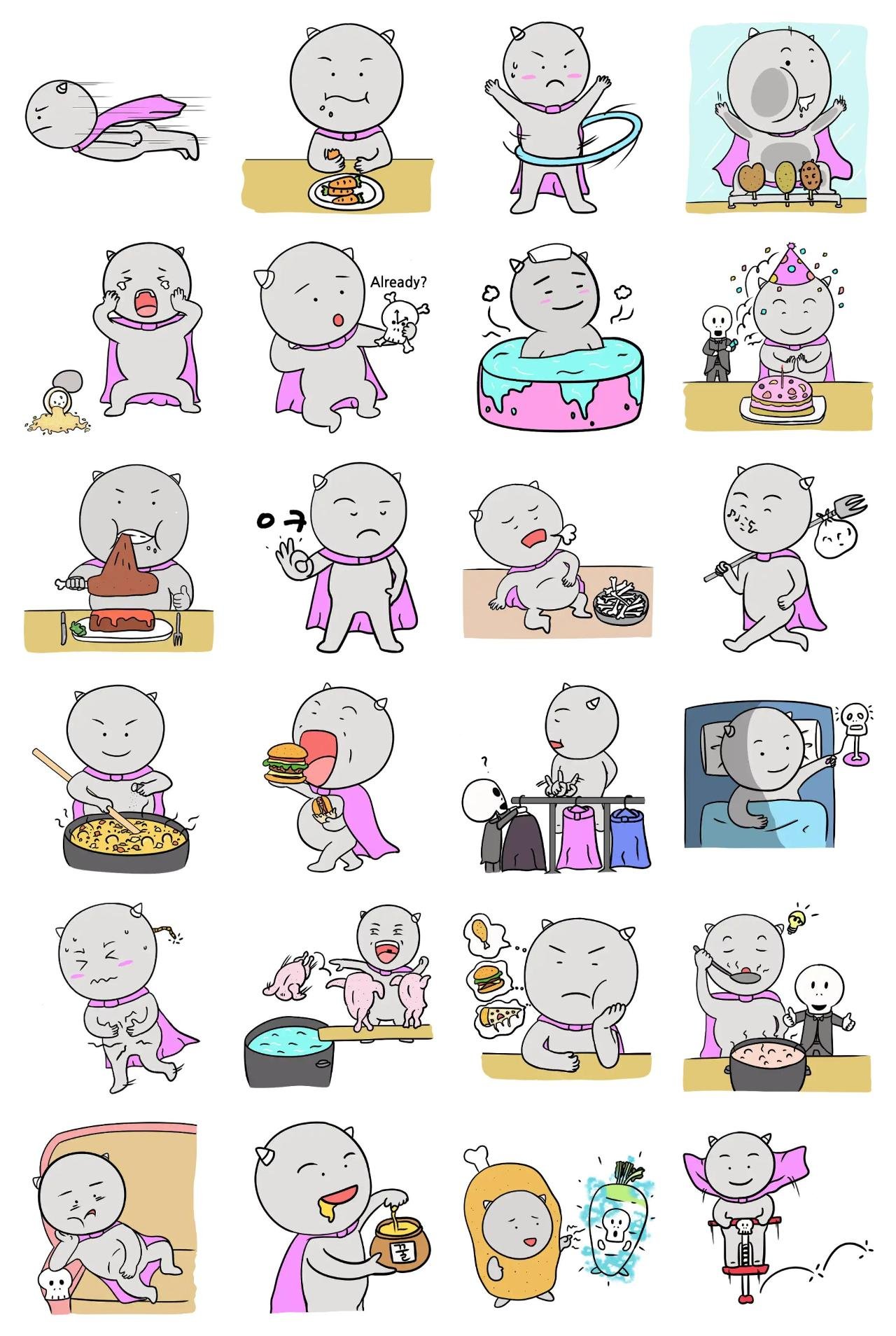 Food Exploration Wattan Food/Drink,Etc. sticker pack for Whatsapp, Telegram, Signal, and others chatting and message apps