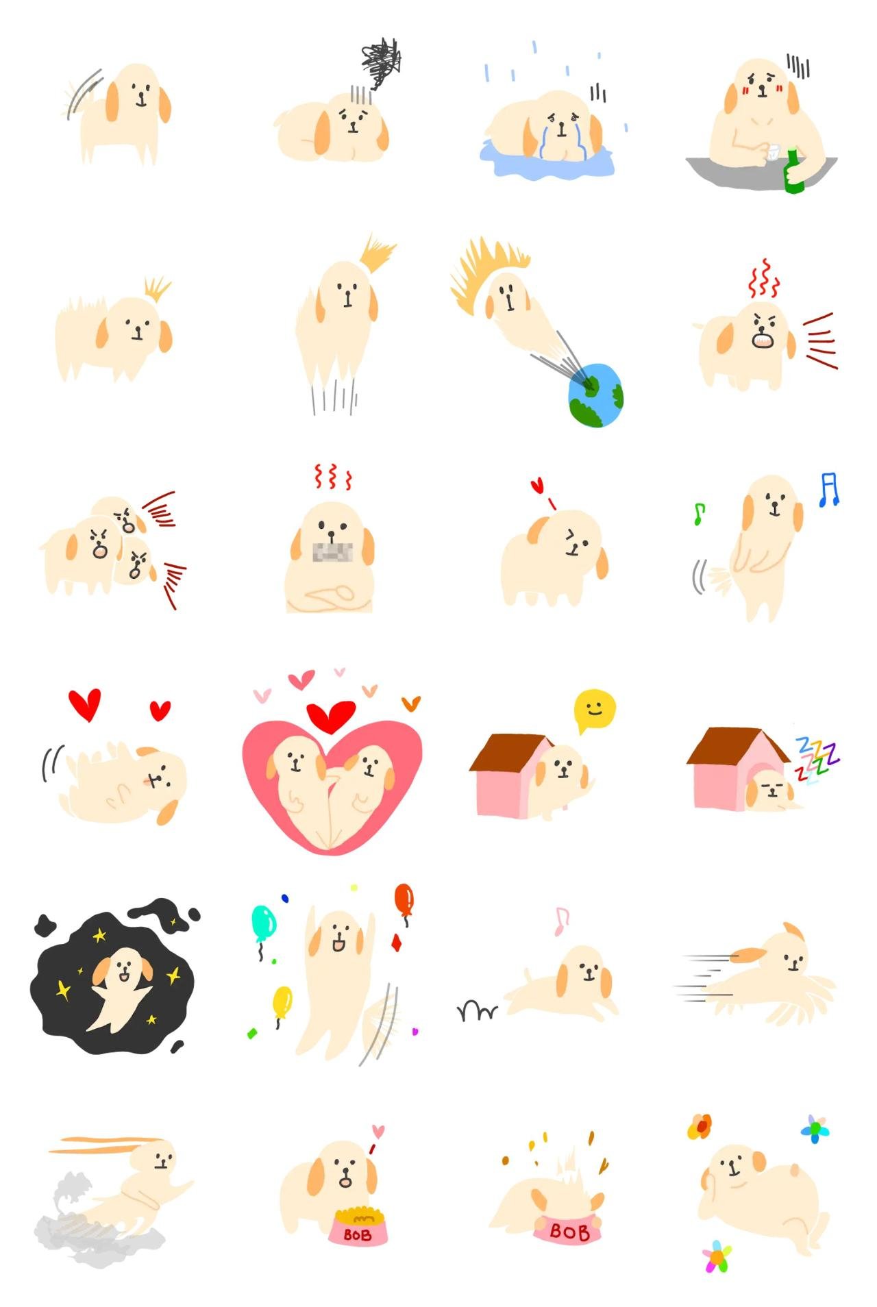 A dog anyone wants Animals,Gag sticker pack for Whatsapp, Telegram, Signal, and others chatting and message apps