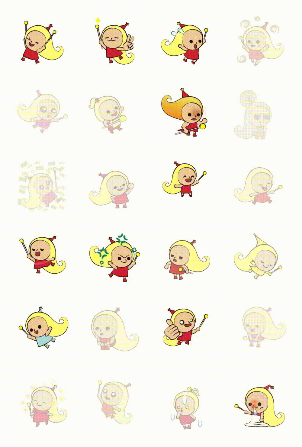 Everything goes well Fairy Animation/Cartoon sticker pack for Whatsapp, Telegram, Signal, and others chatting and message apps