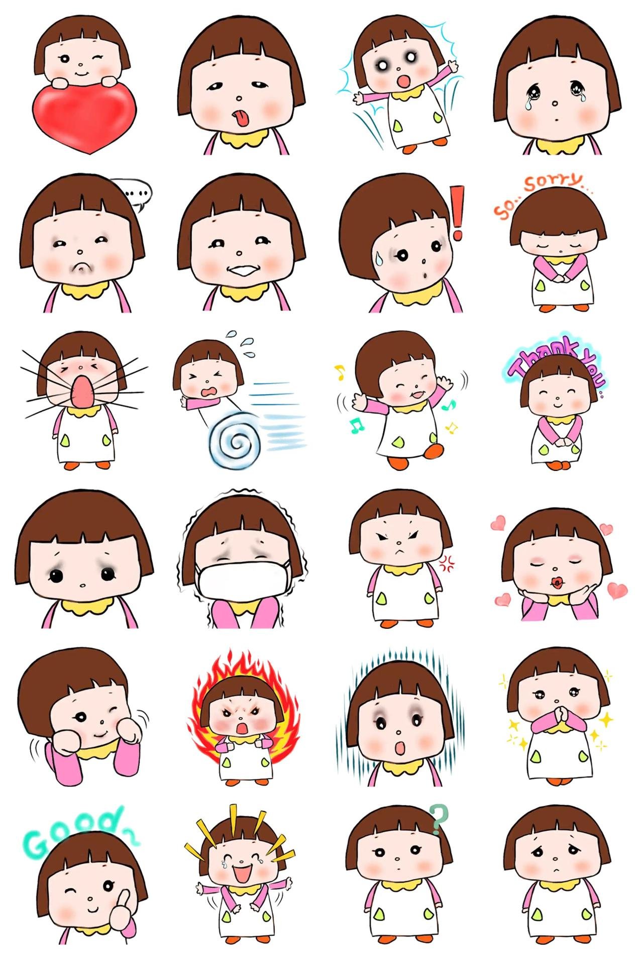 Gamja People sticker pack for Whatsapp, Telegram, Signal, and others chatting and message apps