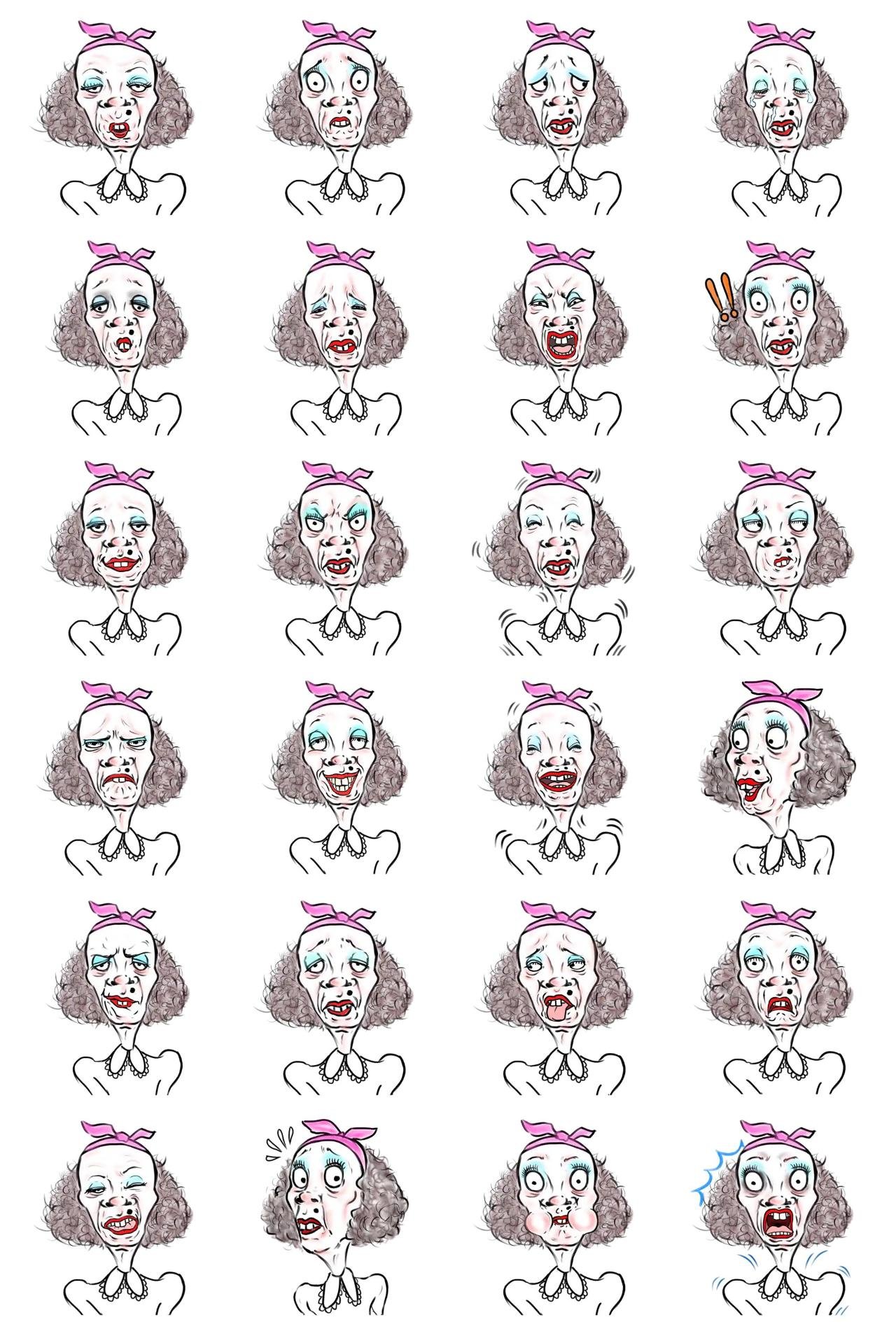 Madame ppuachel People sticker pack for Whatsapp, Telegram, Signal, and others chatting and message apps
