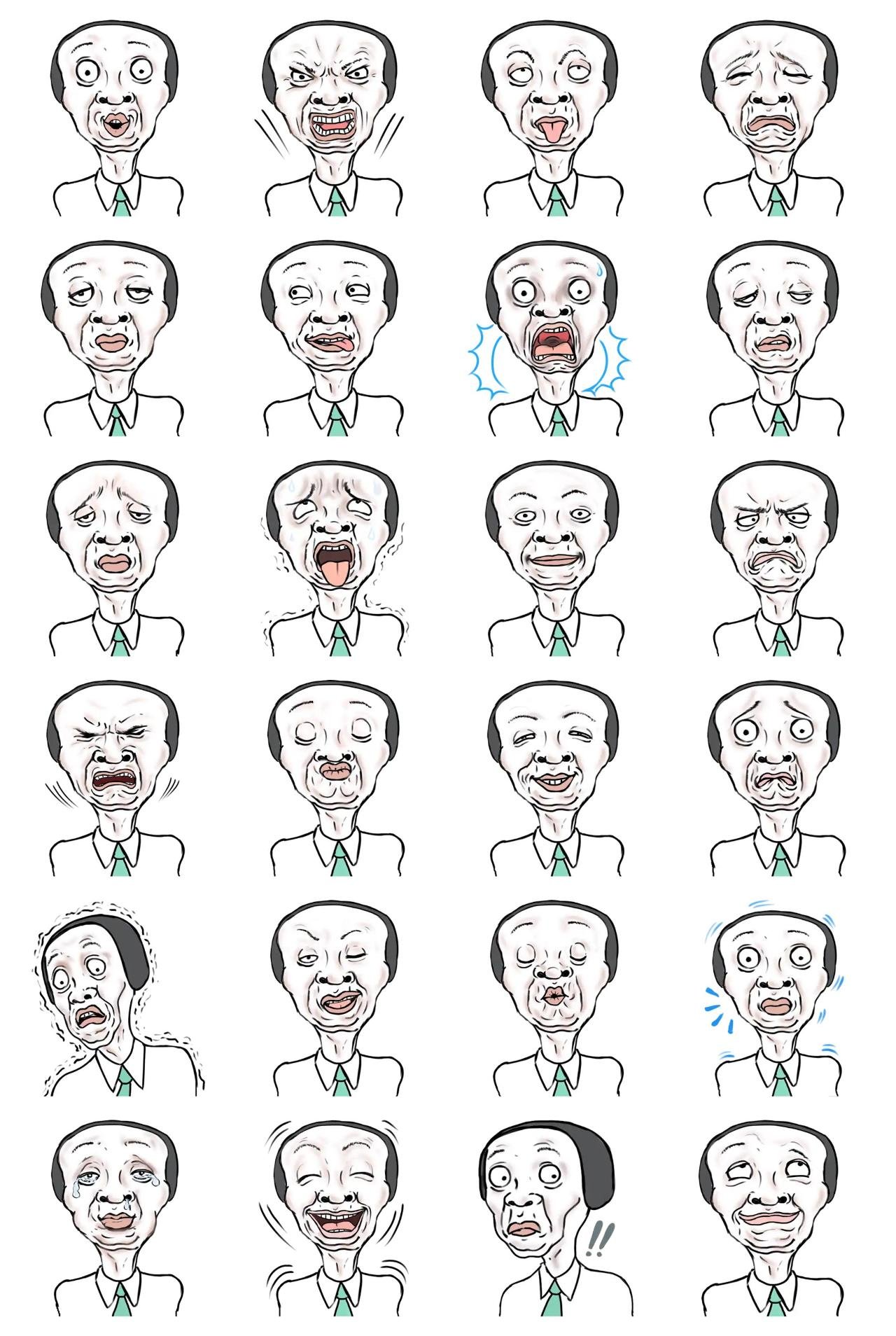 Mr Bong People sticker pack for Whatsapp, Telegram, Signal, and others chatting and message apps