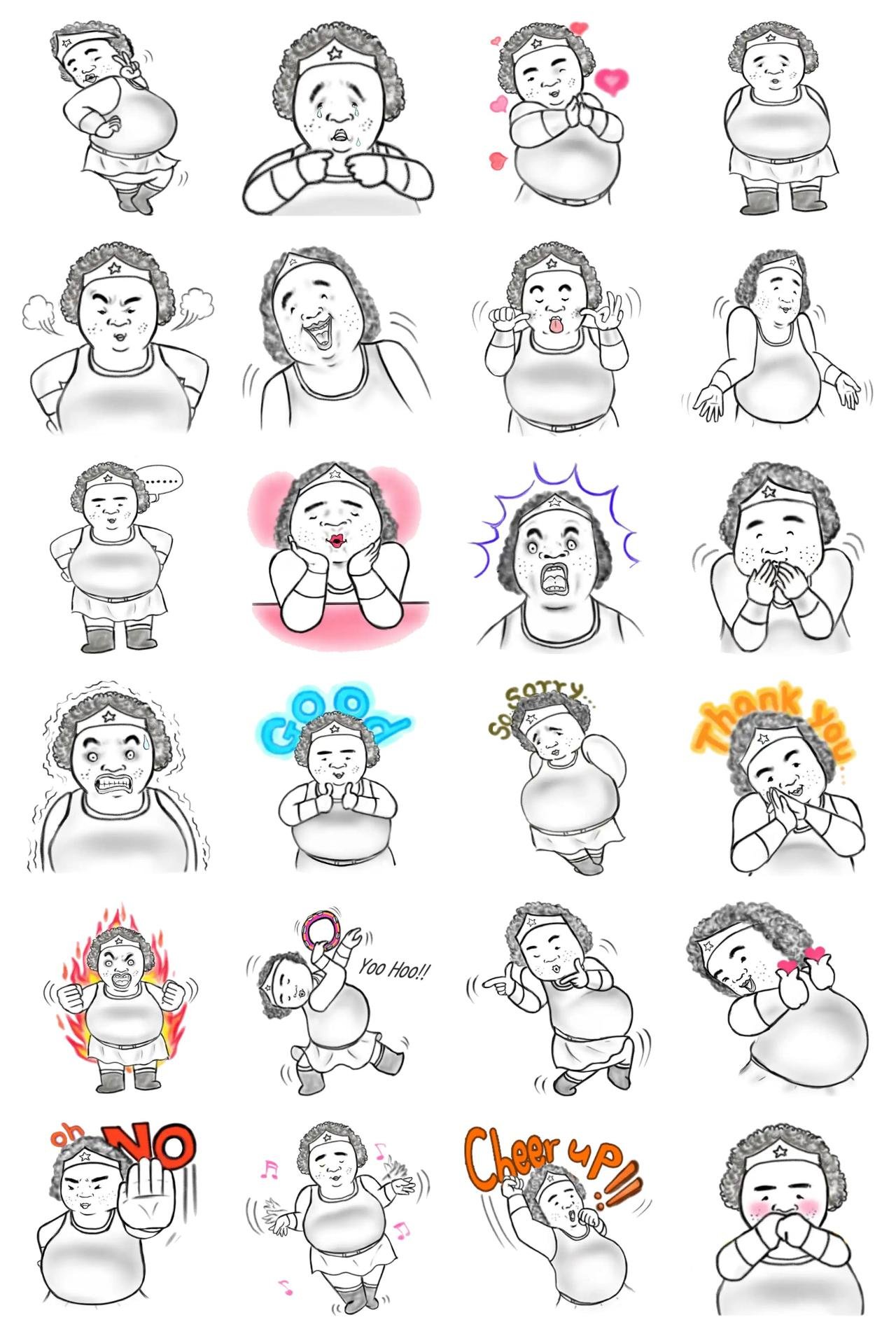 Mansoon People sticker pack for Whatsapp, Telegram, Signal, and others chatting and message apps