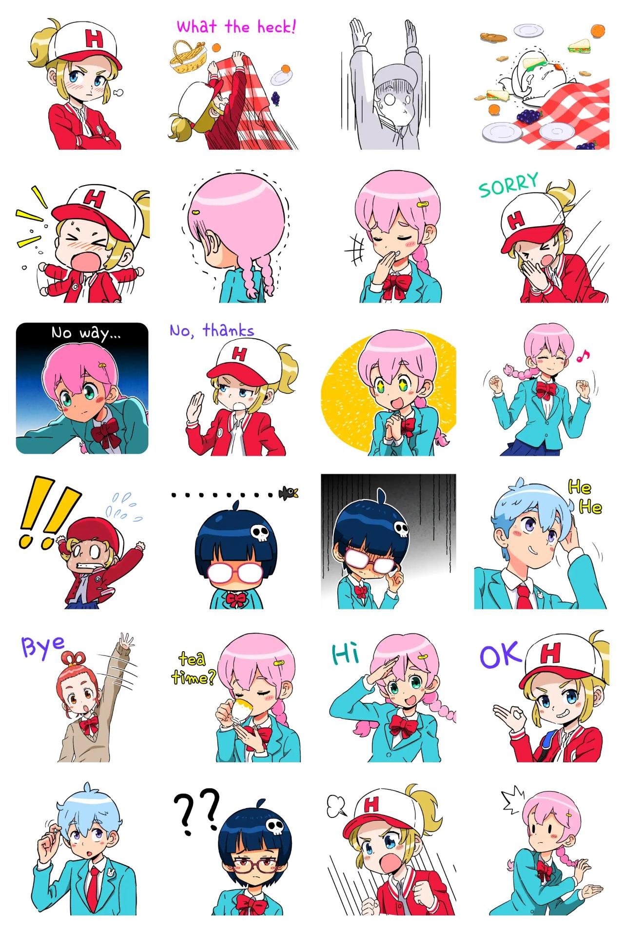 Softy Girl & Friends Animation/Cartoon,Gag sticker pack for Whatsapp, Telegram, Signal, and others chatting and message apps