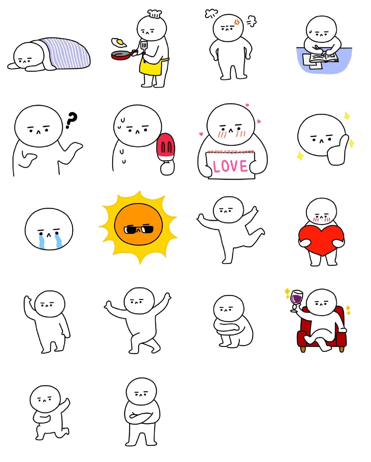 Hayaa's Daily Life2 Gag,People sticker pack for Whatsapp, Telegram, Signal, and others chatting and message apps