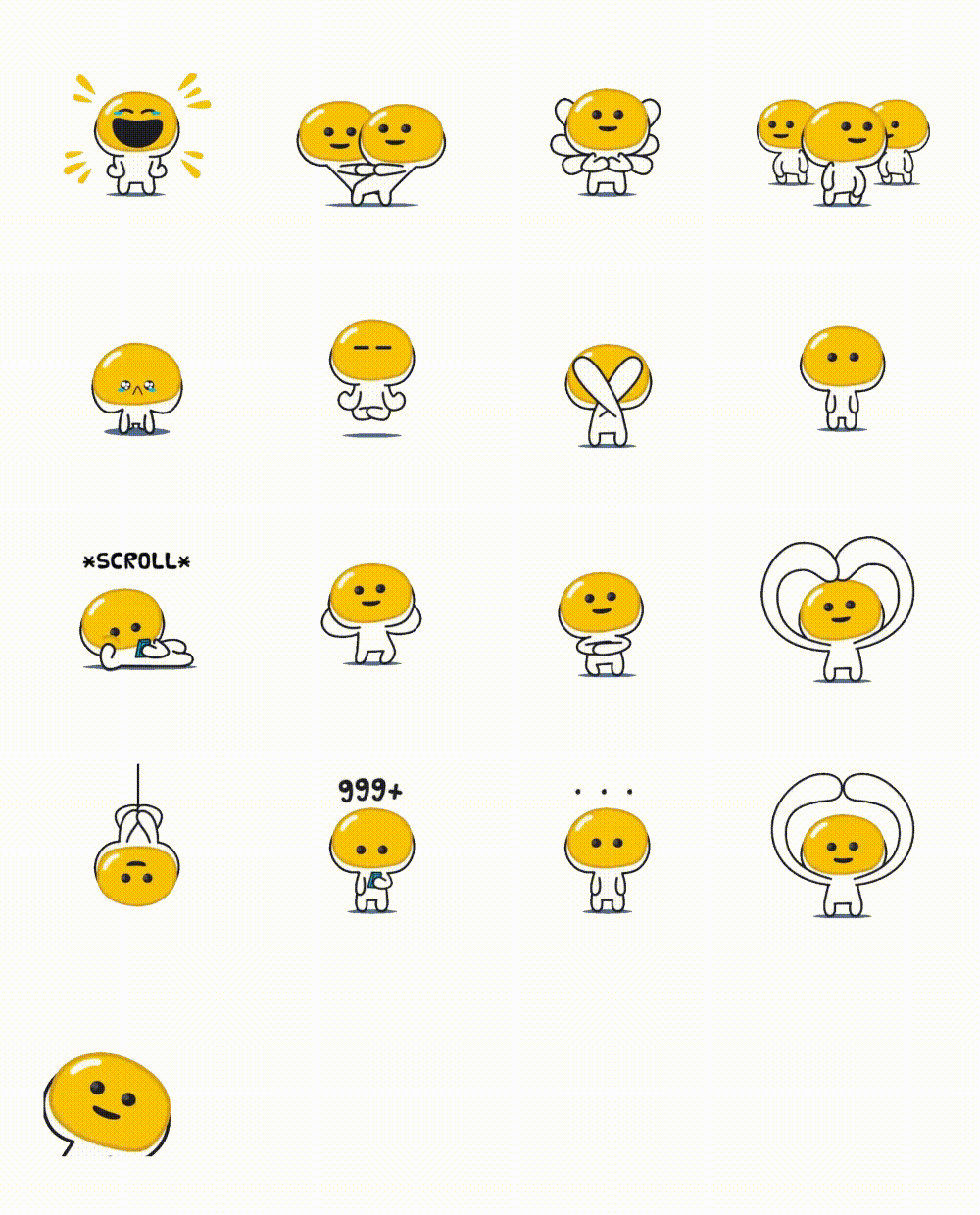 Daily Sunny Side Up 2 Animation/Cartoon,Food/Drink sticker pack for Whatsapp, Telegram, Signal, and others chatting and message apps