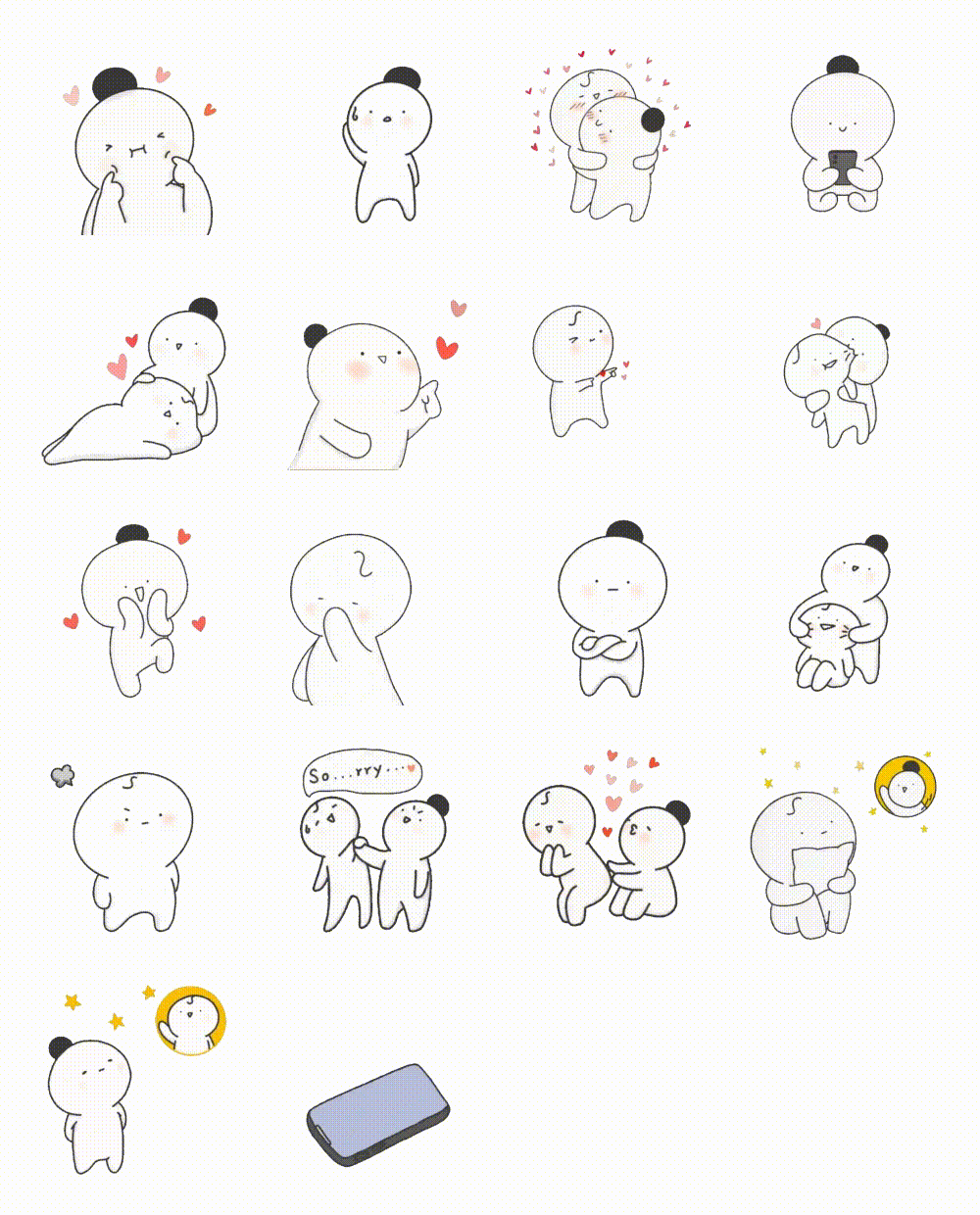 Mongle couple Romance,People,Valentine sticker pack for Whatsapp, Telegram, Signal, and others chatting and message apps