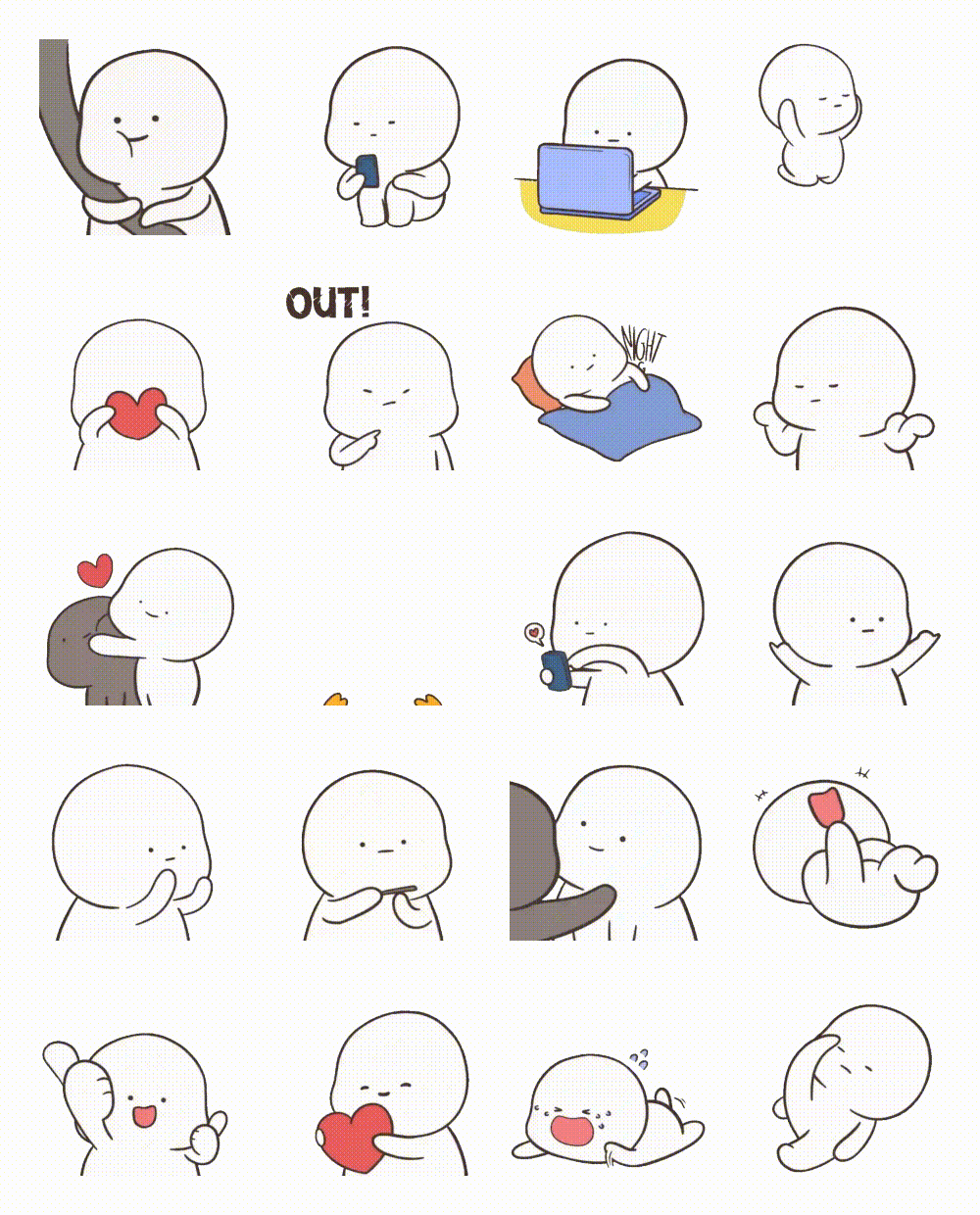 Snowy Animation/Cartoon sticker pack for Whatsapp, Telegram, Signal, and others chatting and message apps