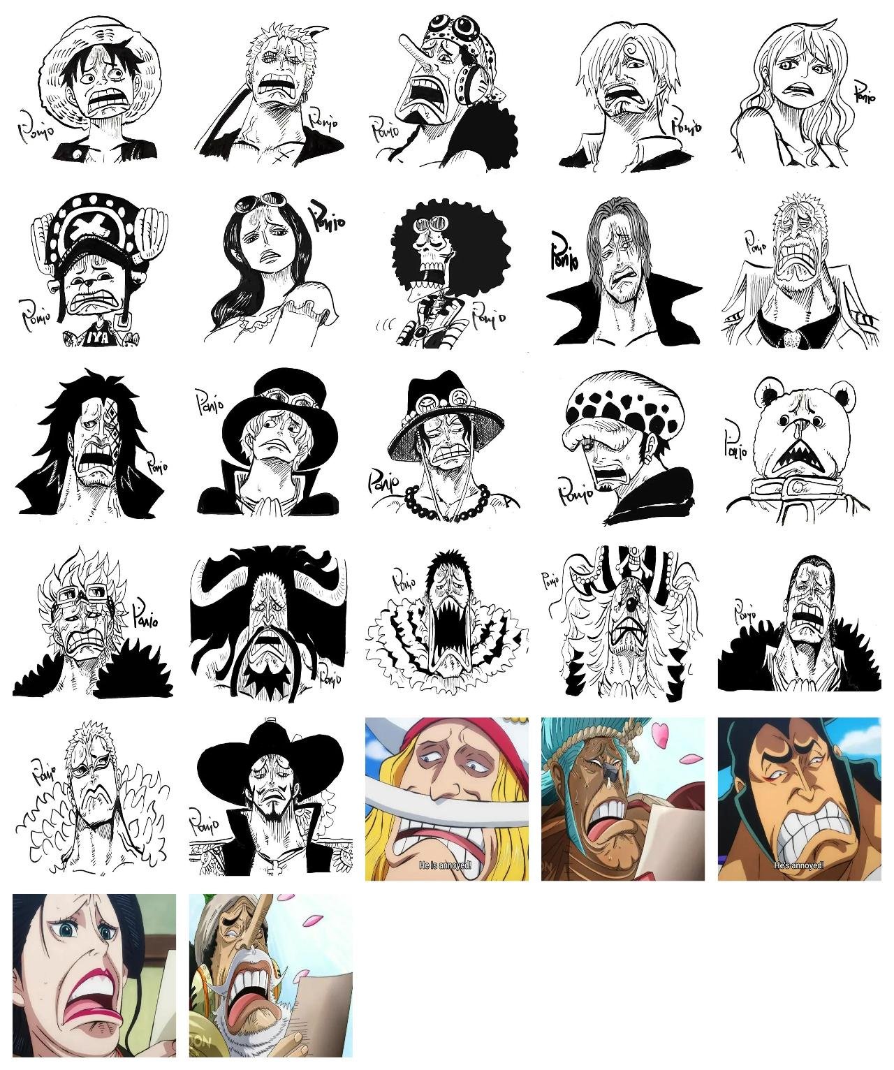 One Piece #21 Anime, One Piece sticker pack for Whatsapp, Telegram, Signal, and others chatting and message apps