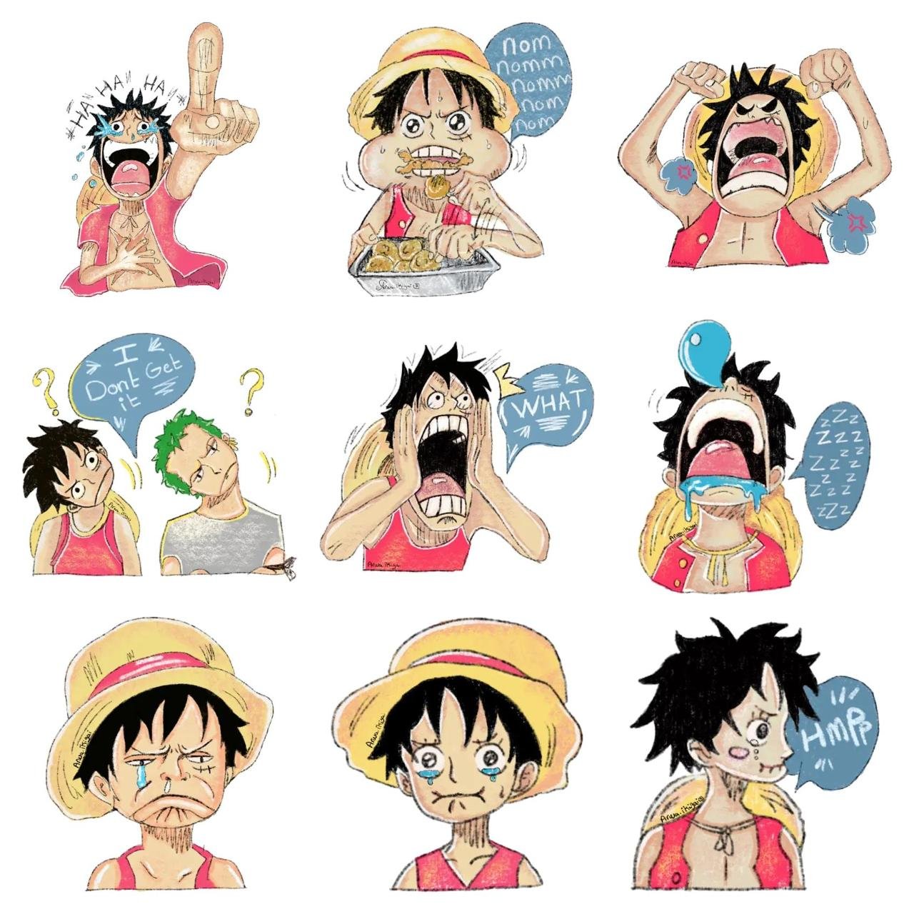 One Piece #34 Anime, One Piece sticker pack for Whatsapp, Telegram, Signal, and others chatting and message apps