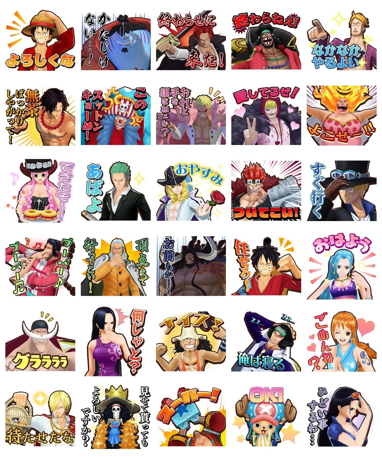 One Piece #37 Anime, One Piece sticker pack for Whatsapp, Telegram, Signal, and others chatting and message apps