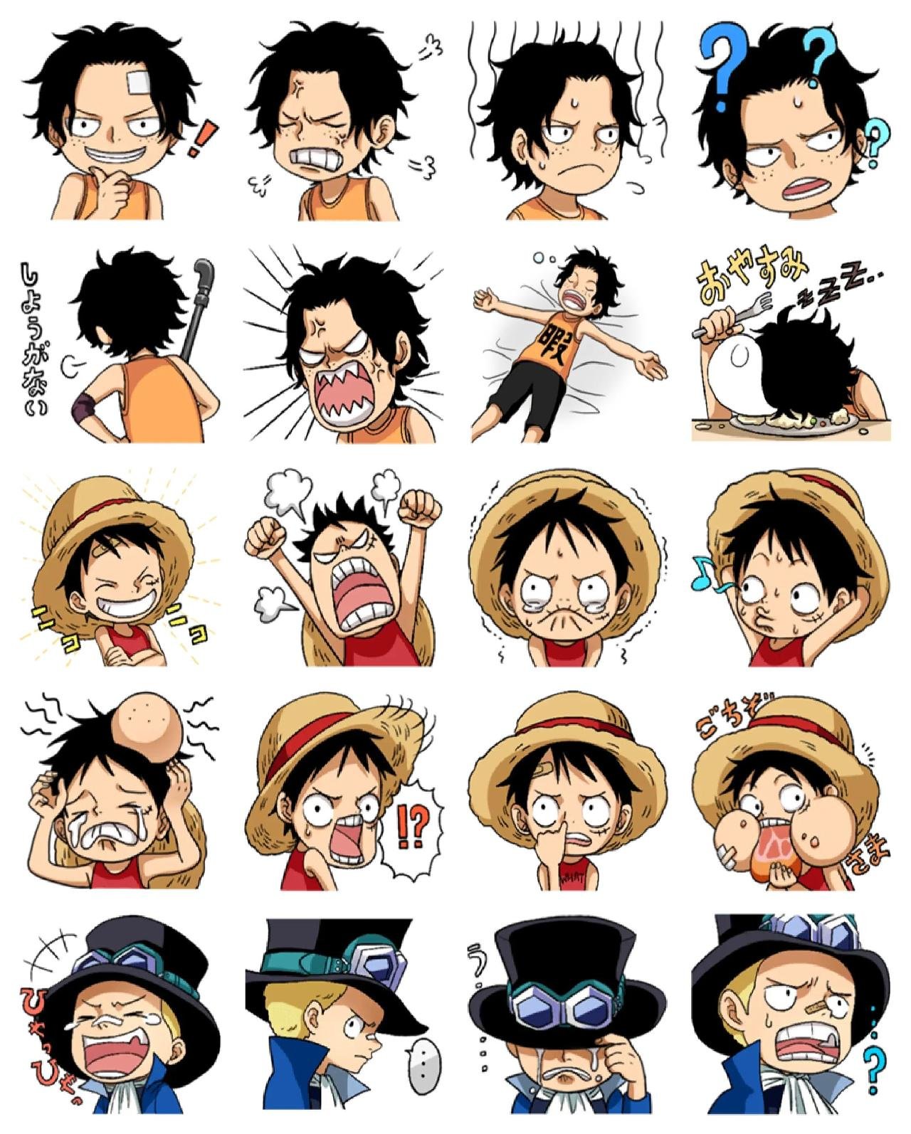 One Piece #6 Anime, One Piece sticker pack for Whatsapp, Telegram, Signal, and others chatting and message apps