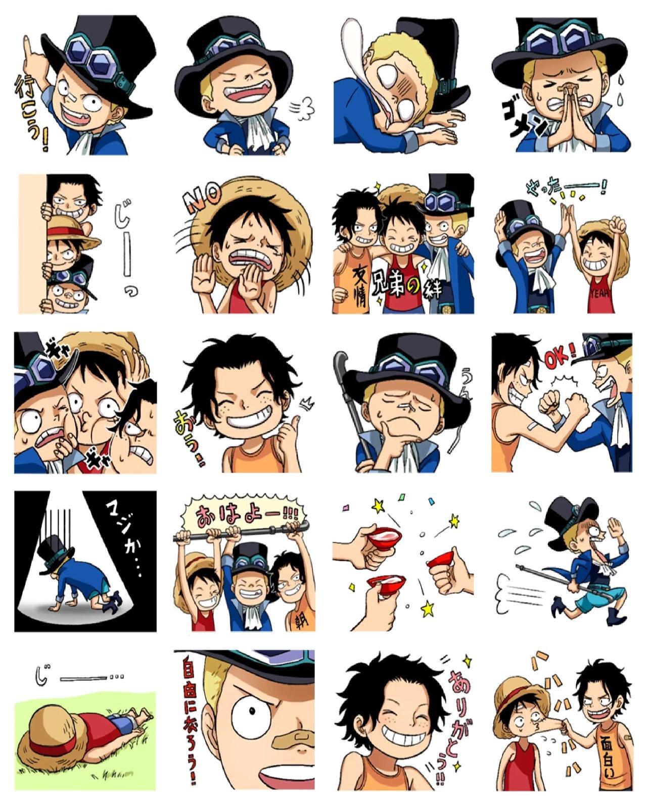 One Piece #7 Anime, One Piece sticker pack for Whatsapp, Telegram, Signal, and others chatting and message apps