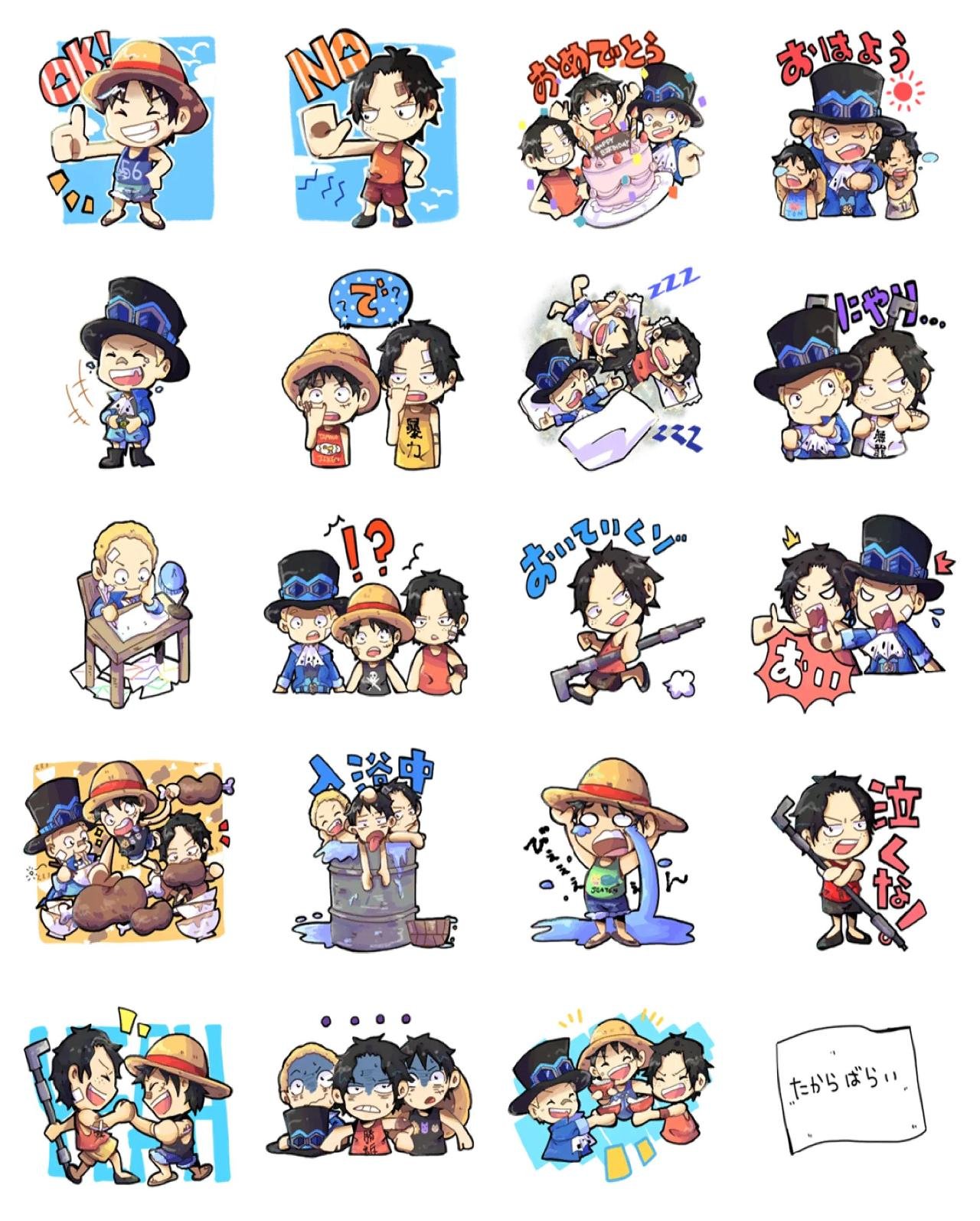 One Piece #8 Anime, One Piece sticker pack for Whatsapp, Telegram, Signal, and others chatting and message apps