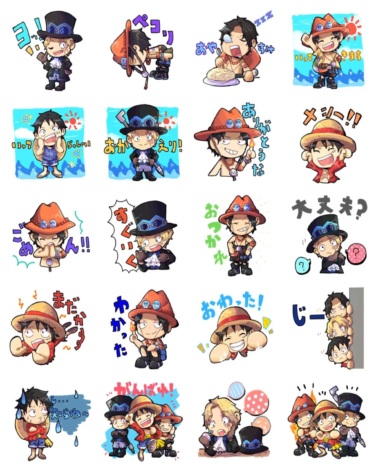 One Piece #9 Anime, One Piece sticker pack for Whatsapp, Telegram, Signal, and others chatting and message apps