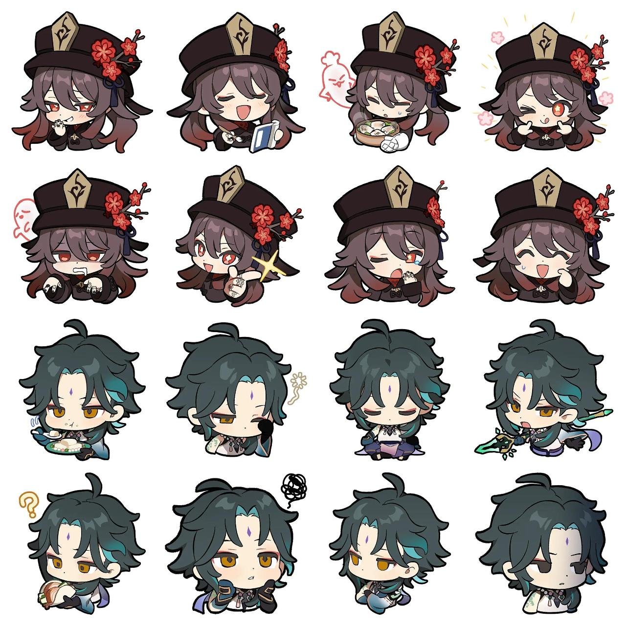 Genshin Impact #12 Anime, Genshin Impact, Game sticker pack for Whatsapp, Telegram, Signal, and others chatting and message apps