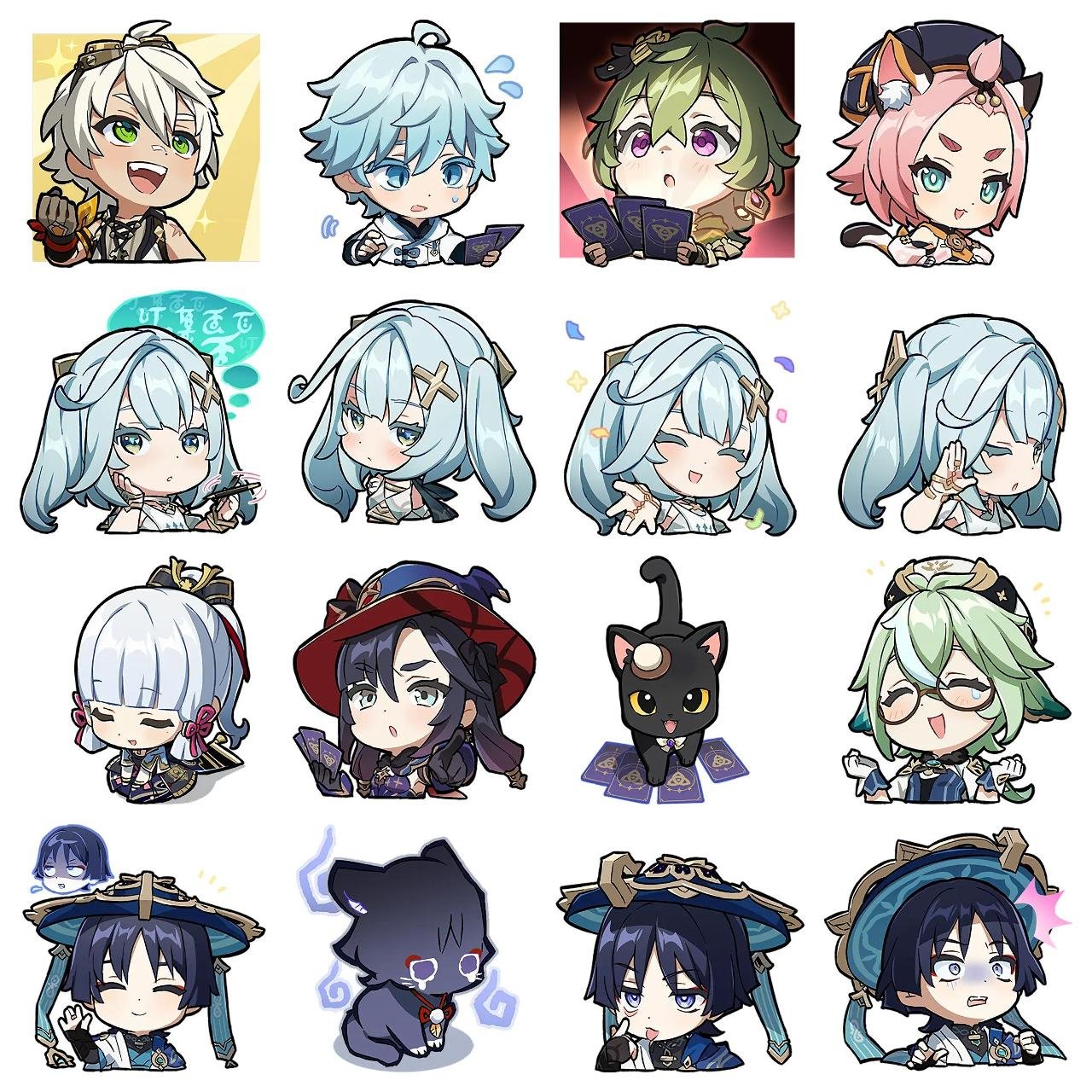 Genshin Impact #27 Anime, Genshin Impact, Game sticker pack for Whatsapp, Telegram, Signal, and others chatting and message apps