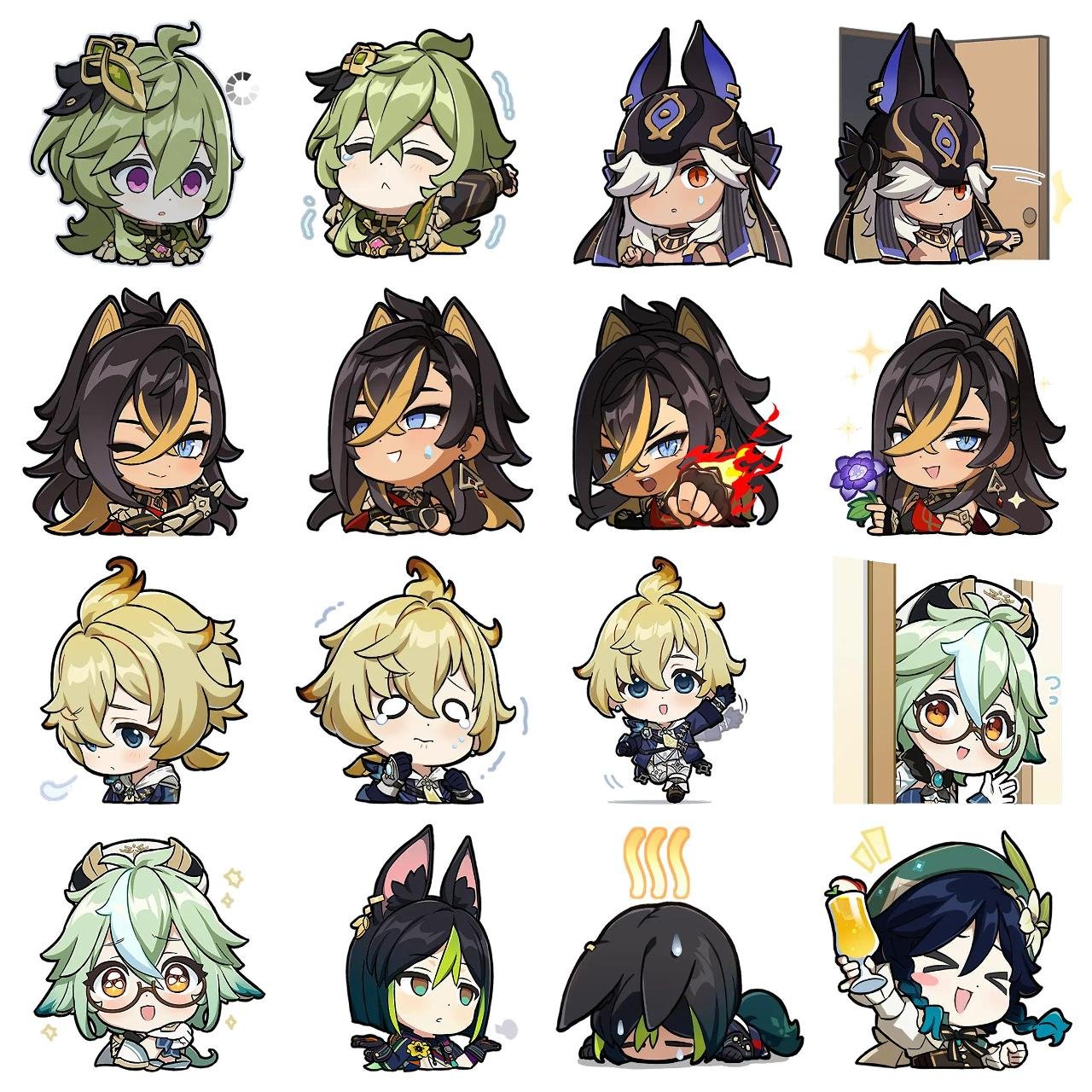 Genshin Impact #29 Anime, Genshin Impact, Game sticker pack for Whatsapp, Telegram, Signal, and others chatting and message apps