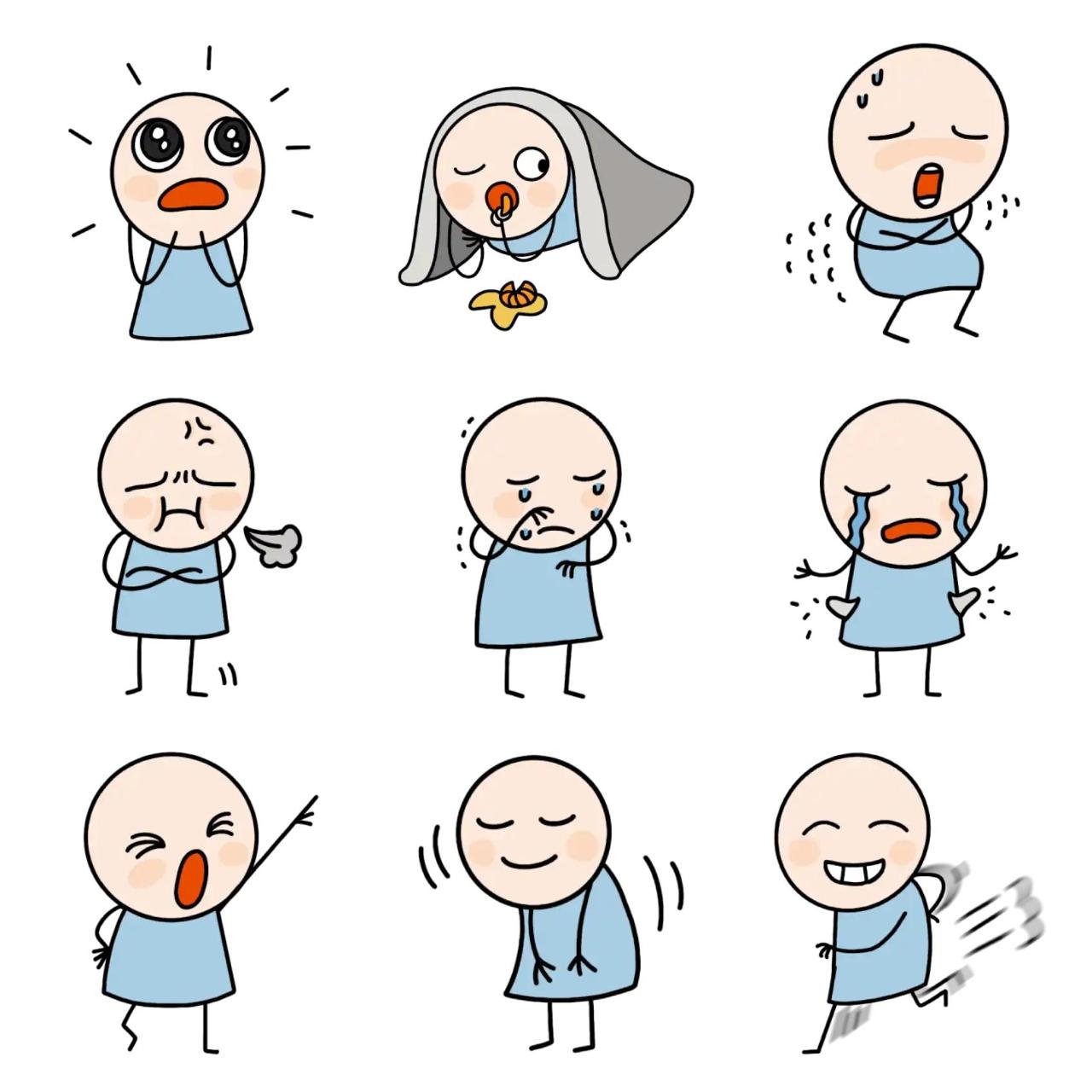 Blee pops up2 Animation/Cartoon,Gag sticker pack for Whatsapp, Telegram, Signal, and others chatting and message apps