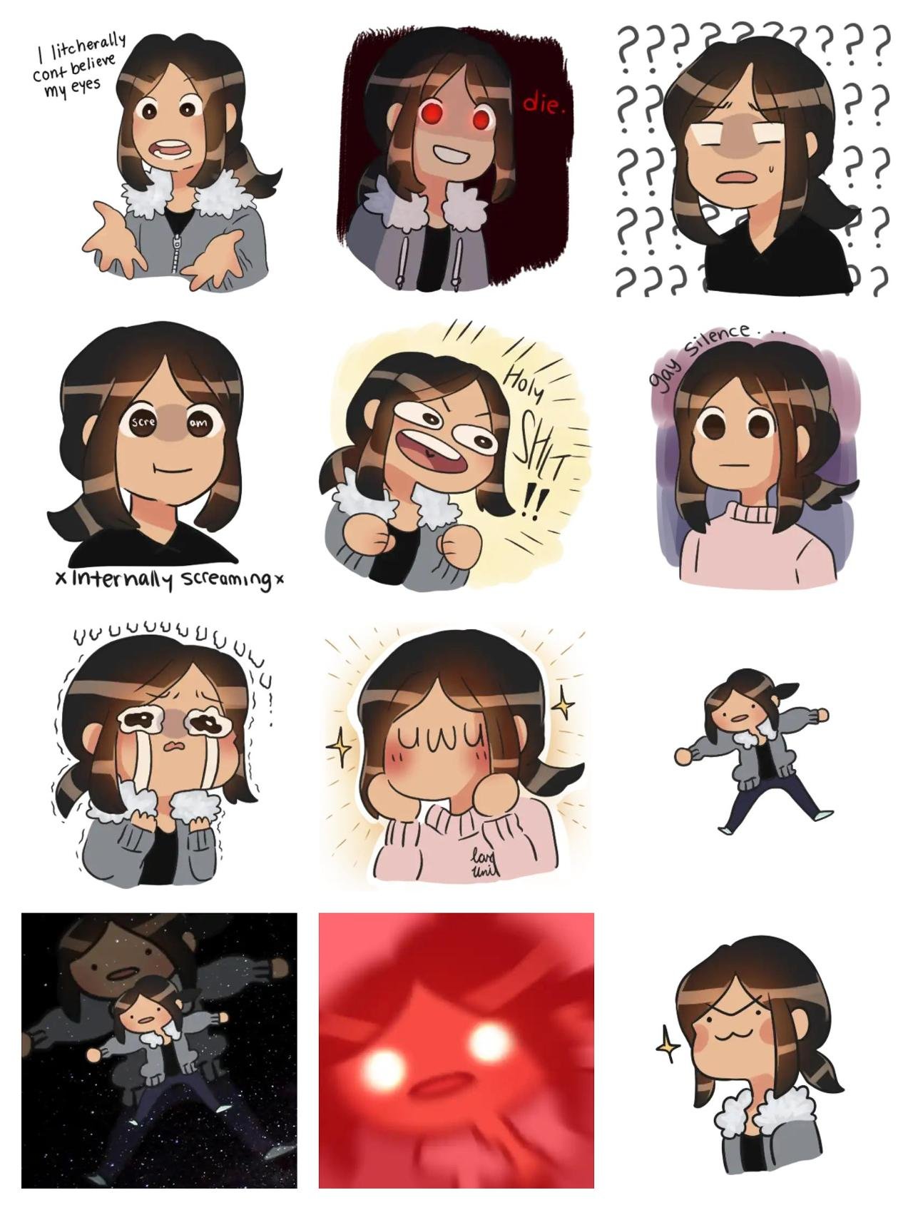 Me me Animation/Cartoon sticker pack for Whatsapp, Telegram, Signal, and others chatting and message apps