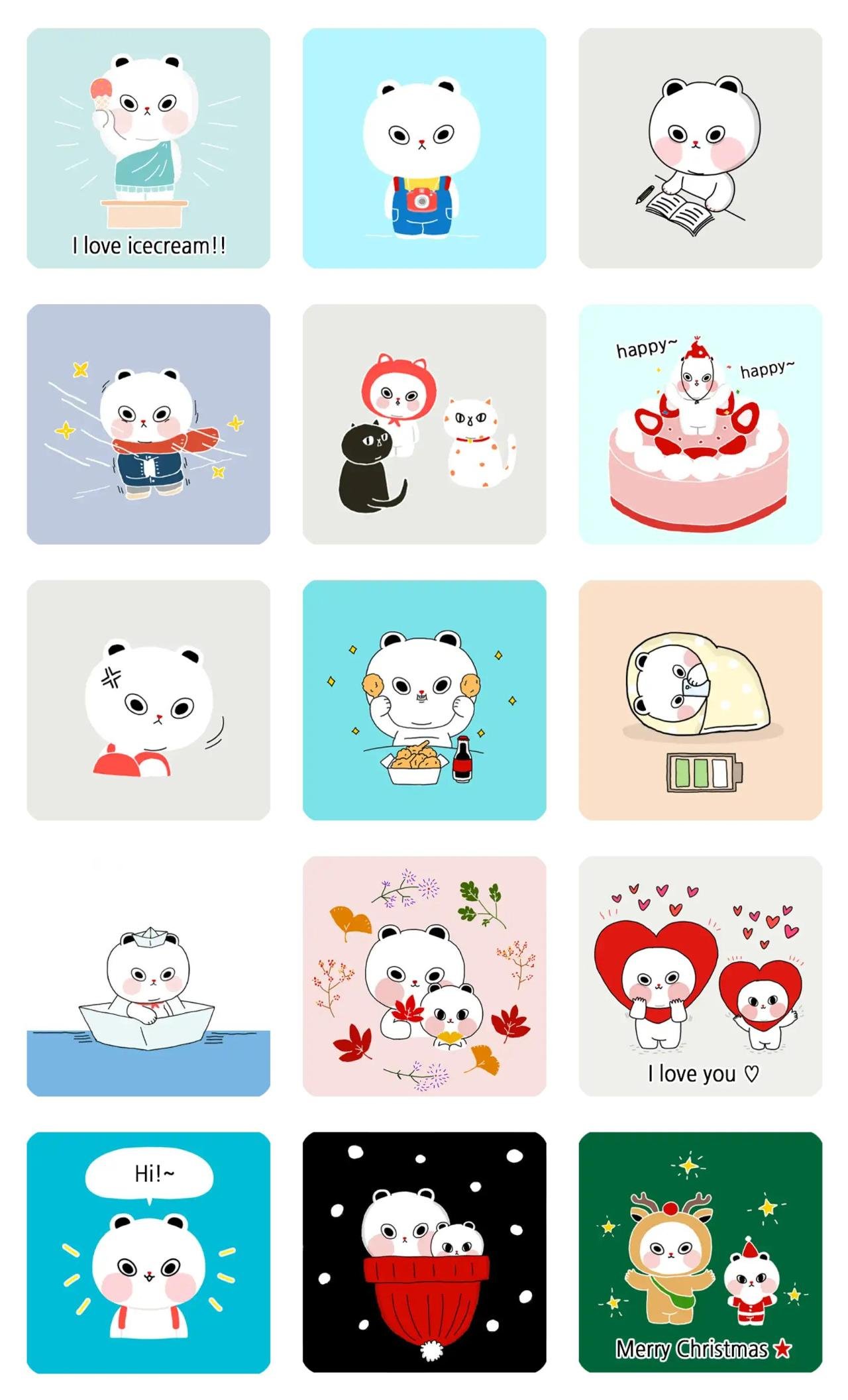 CUTE CHUCK Animation/Cartoon,Animals sticker pack for Whatsapp, Telegram, Signal, and others chatting and message apps