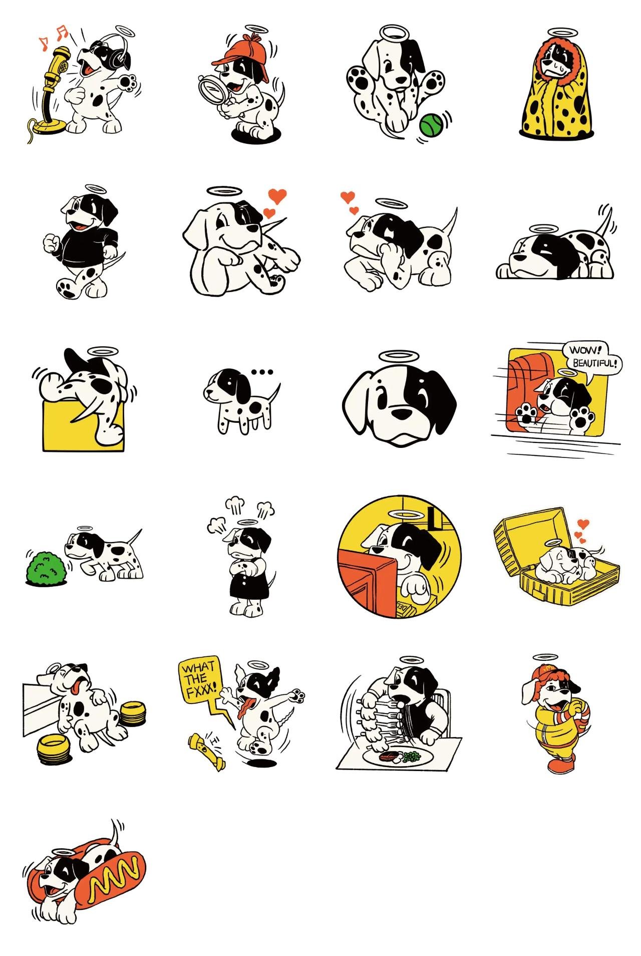 Yamaco days Animation/Cartoon,Animals sticker pack for Whatsapp, Telegram, Signal, and others chatting and message apps
