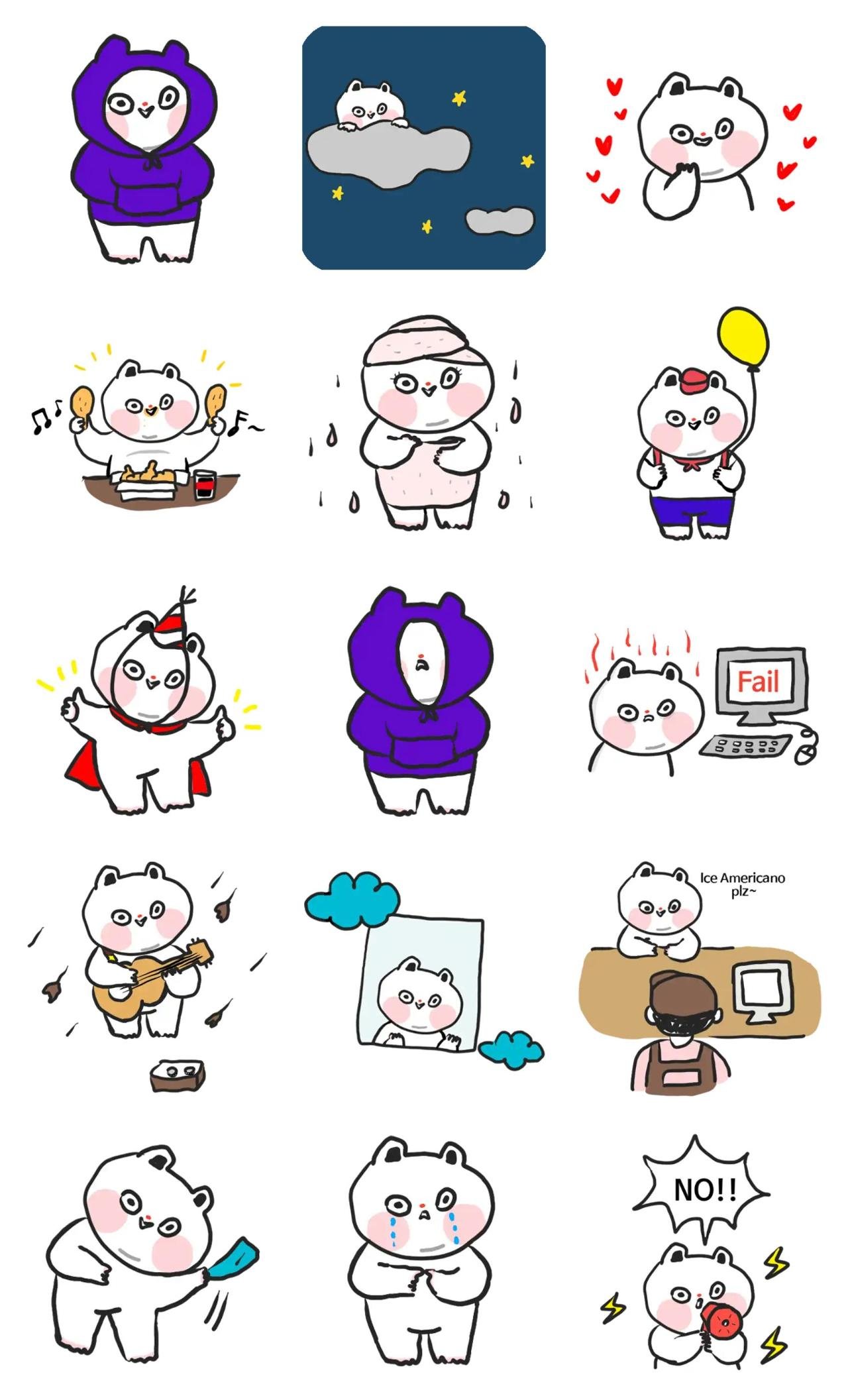 FUNNY CHUCK Animation/Cartoon,Animals sticker pack for Whatsapp, Telegram, Signal, and others chatting and message apps