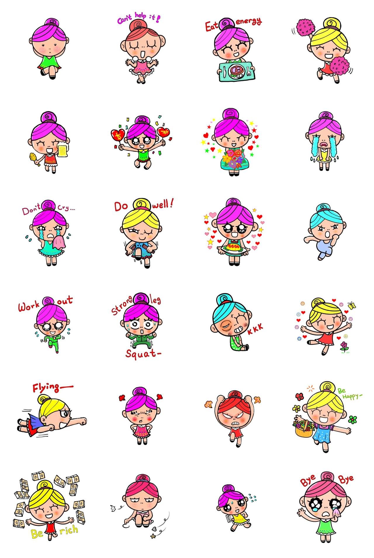 nice Jin gives you happiness People sticker pack for Whatsapp, Telegram, Signal, and others chatting and message apps