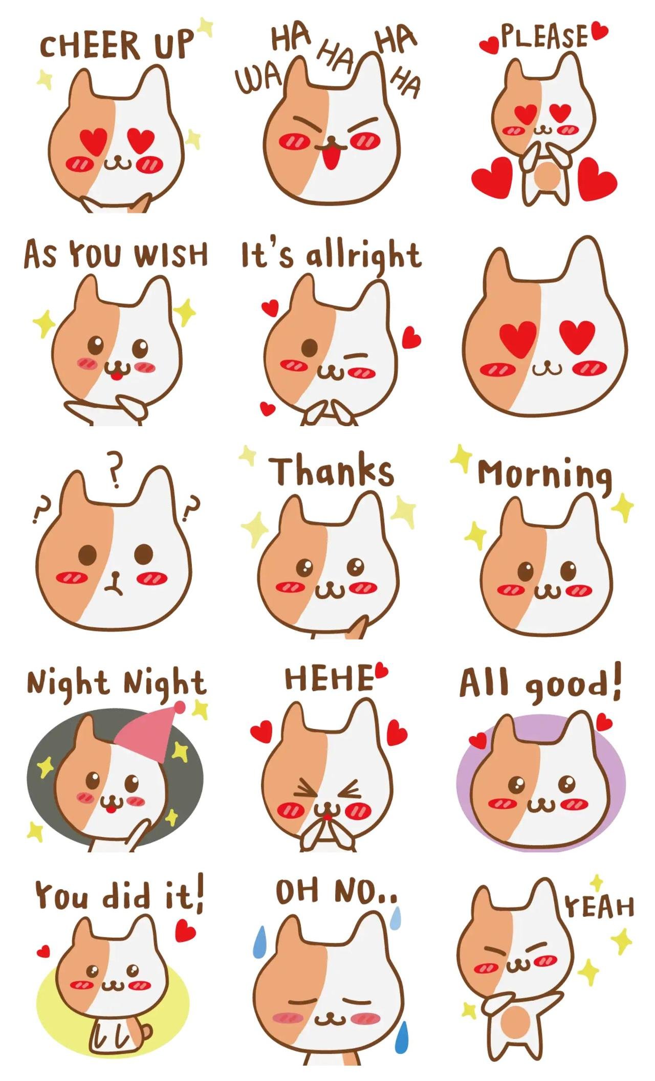 Cute Choco Animation/Cartoon,Animals sticker pack for Whatsapp, Telegram, Signal, and others chatting and message apps