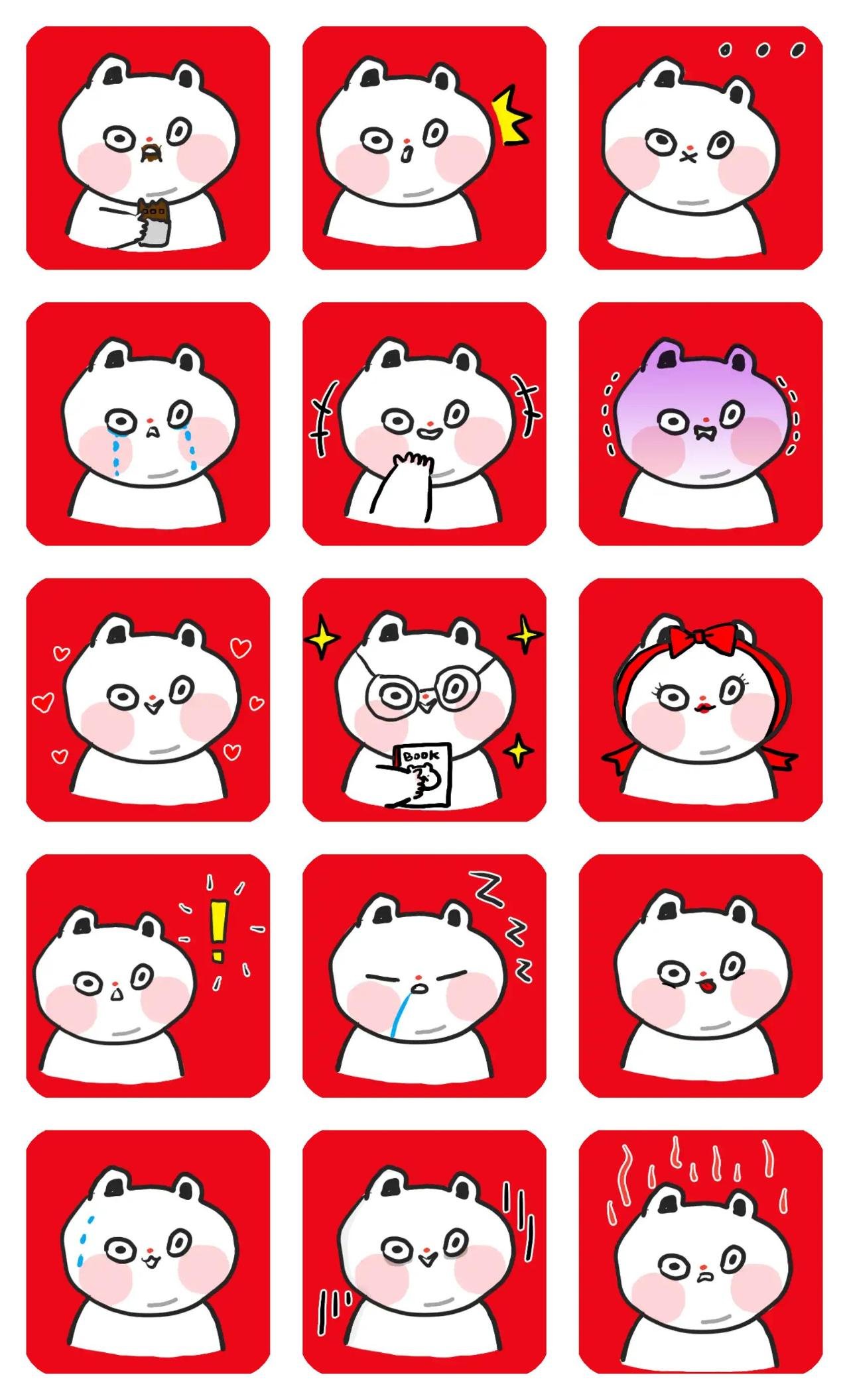 FUNNY CHUCK 3 Animation/Cartoon,Animals sticker pack for Whatsapp, Telegram, Signal, and others chatting and message apps