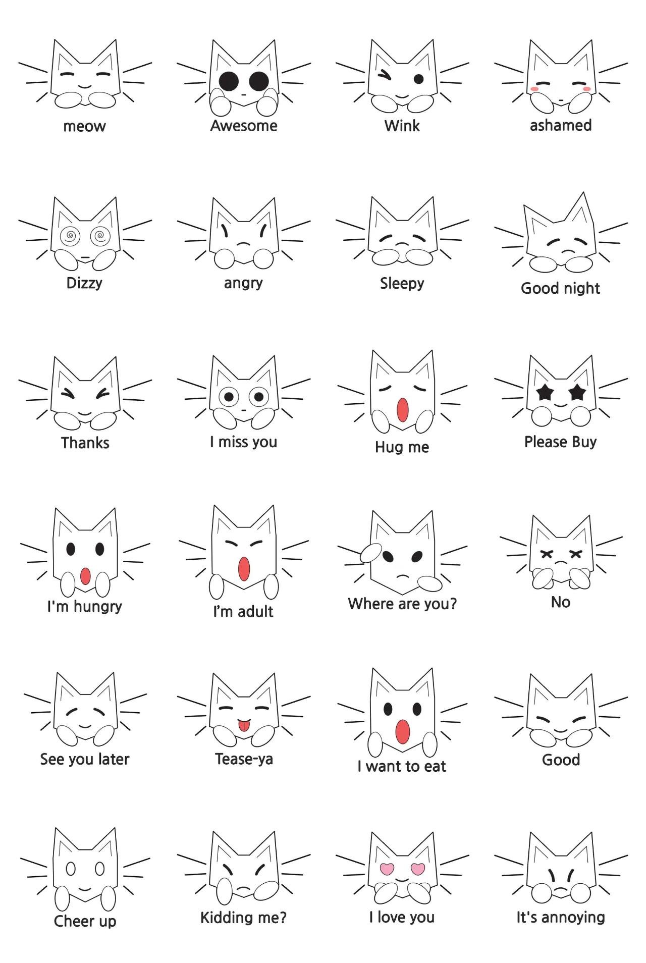 Charm Cat cute Kiong-i Animals,Etc. sticker pack for Whatsapp, Telegram, Signal, and others chatting and message apps