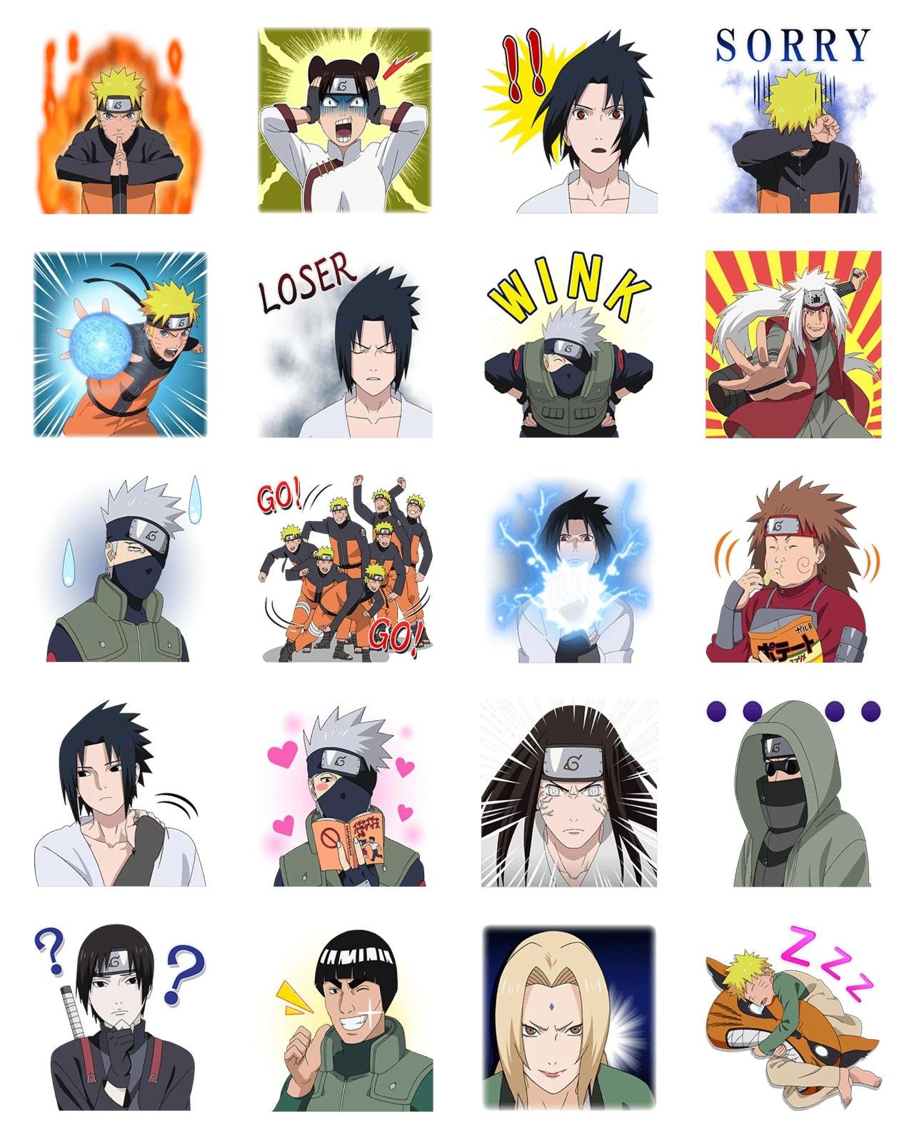 Naruto #30 Naruto sticker pack for Whatsapp, Telegram, Signal, and others chatting and message apps