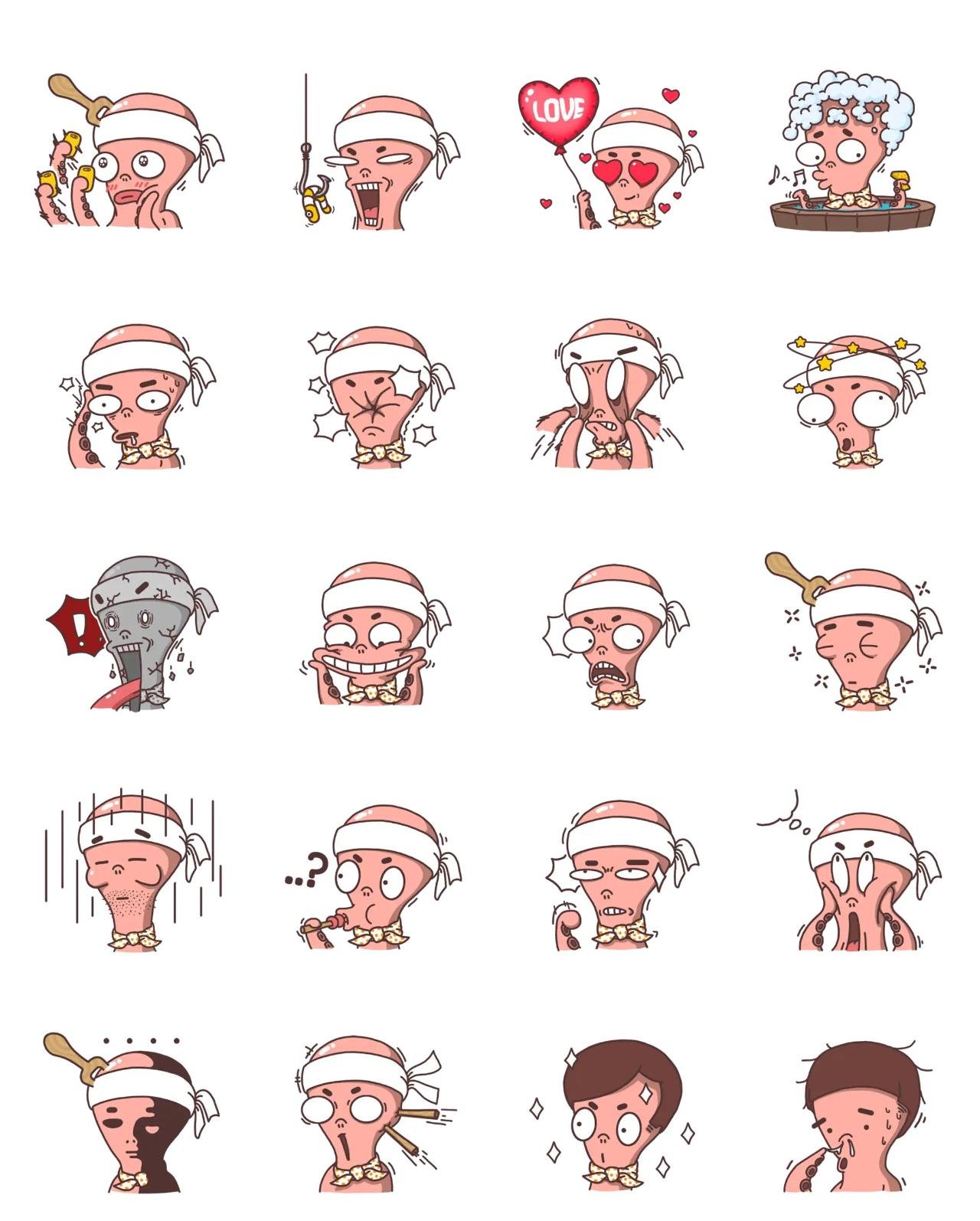 OKO Food/Drink,Gag sticker pack for Whatsapp, Telegram, Signal, and others chatting and message apps