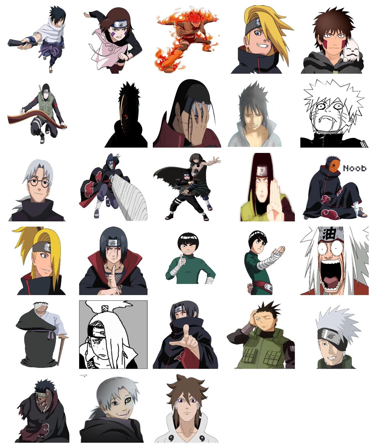 Naruto #6 Naruto sticker pack for Whatsapp, Telegram, Signal, and others chatting and message apps