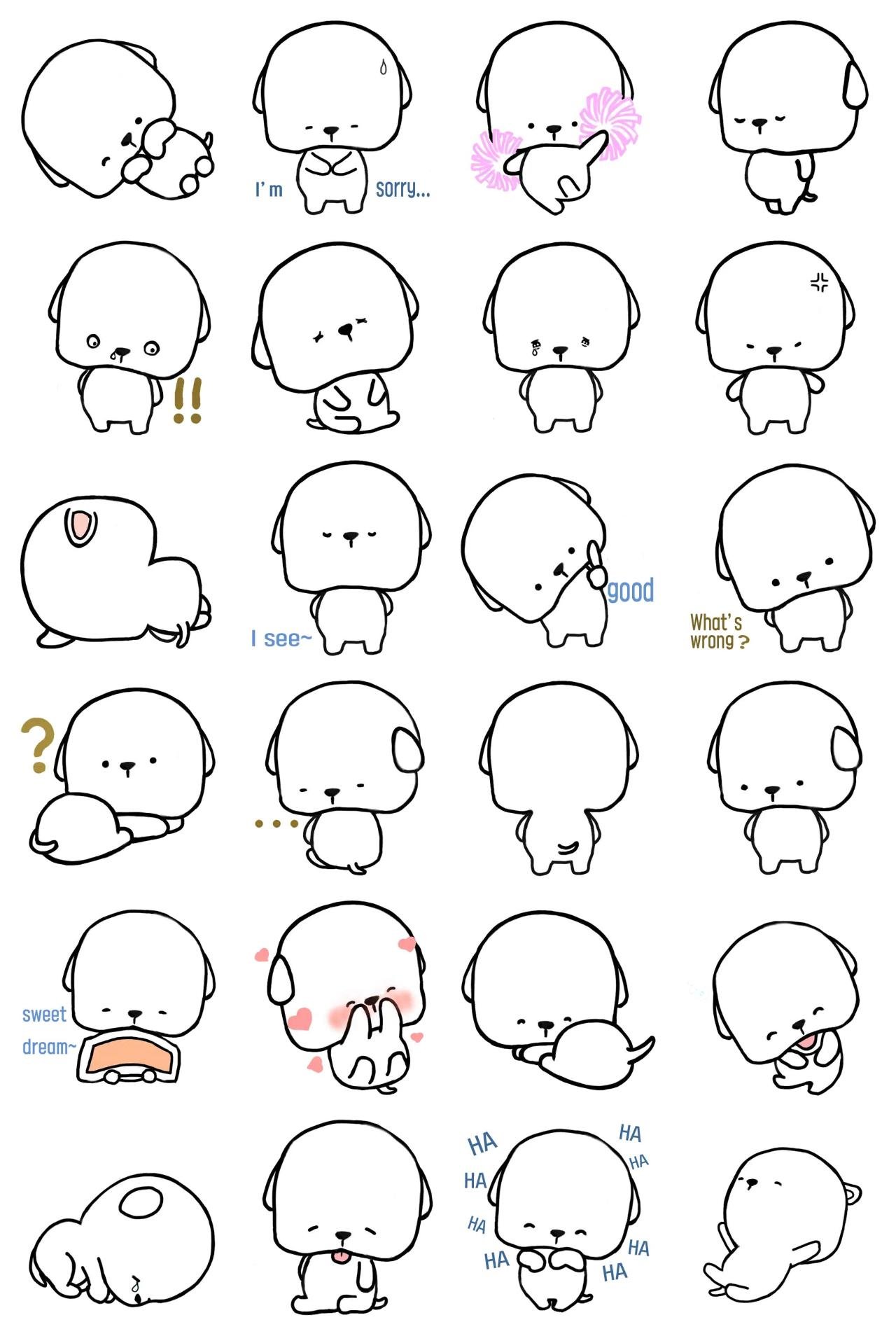 Ggomjirak Animals sticker pack for Whatsapp, Telegram, Signal, and others chatting and message apps
