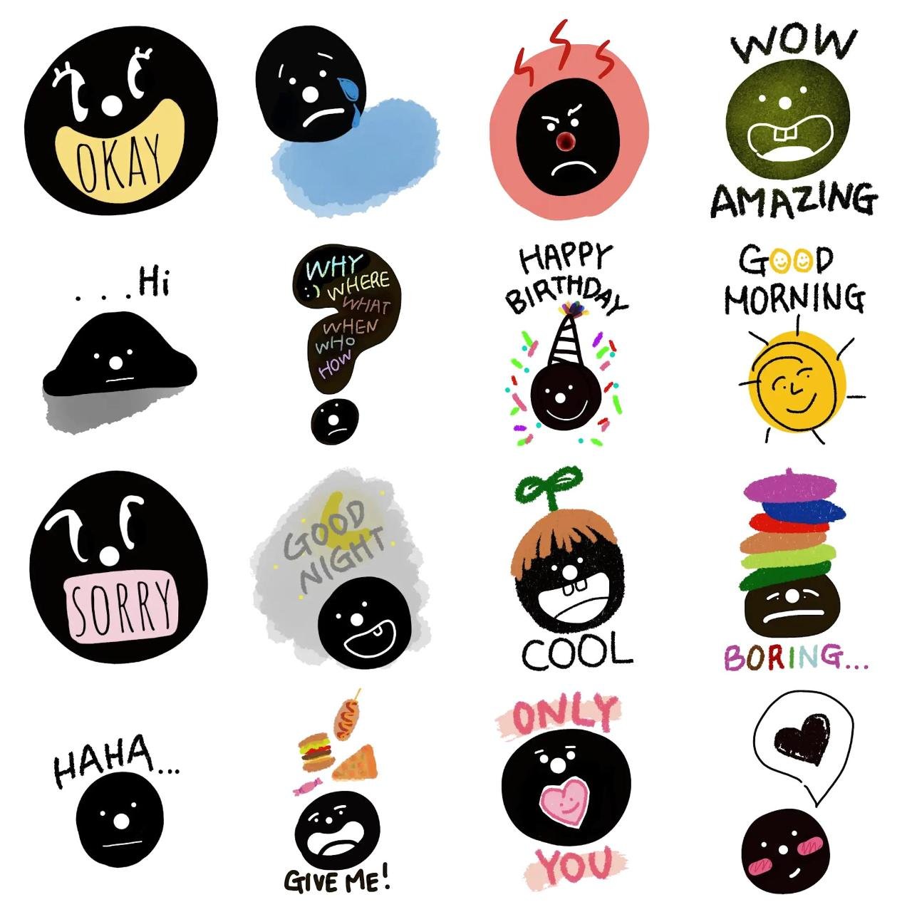 circle's life Animation/Cartoon,Etc. sticker pack for Whatsapp, Telegram, Signal, and others chatting and message apps
