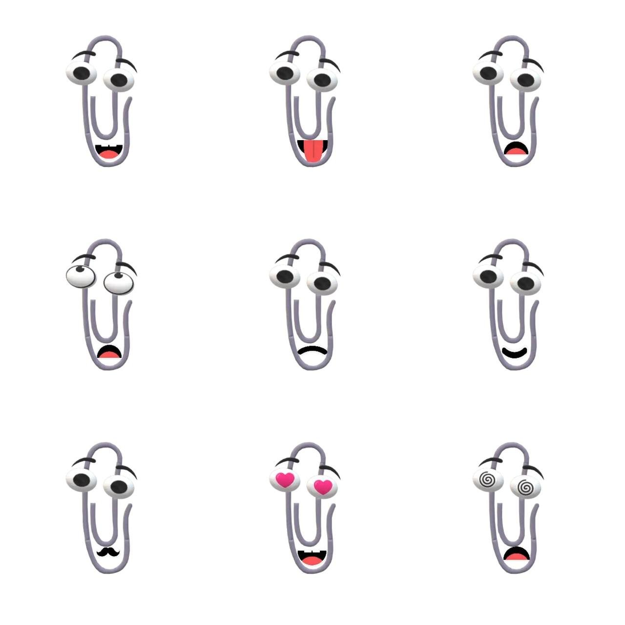 Paper clip Animation/Cartoon,Gag sticker pack for Whatsapp, Telegram, Signal, and others chatting and message apps