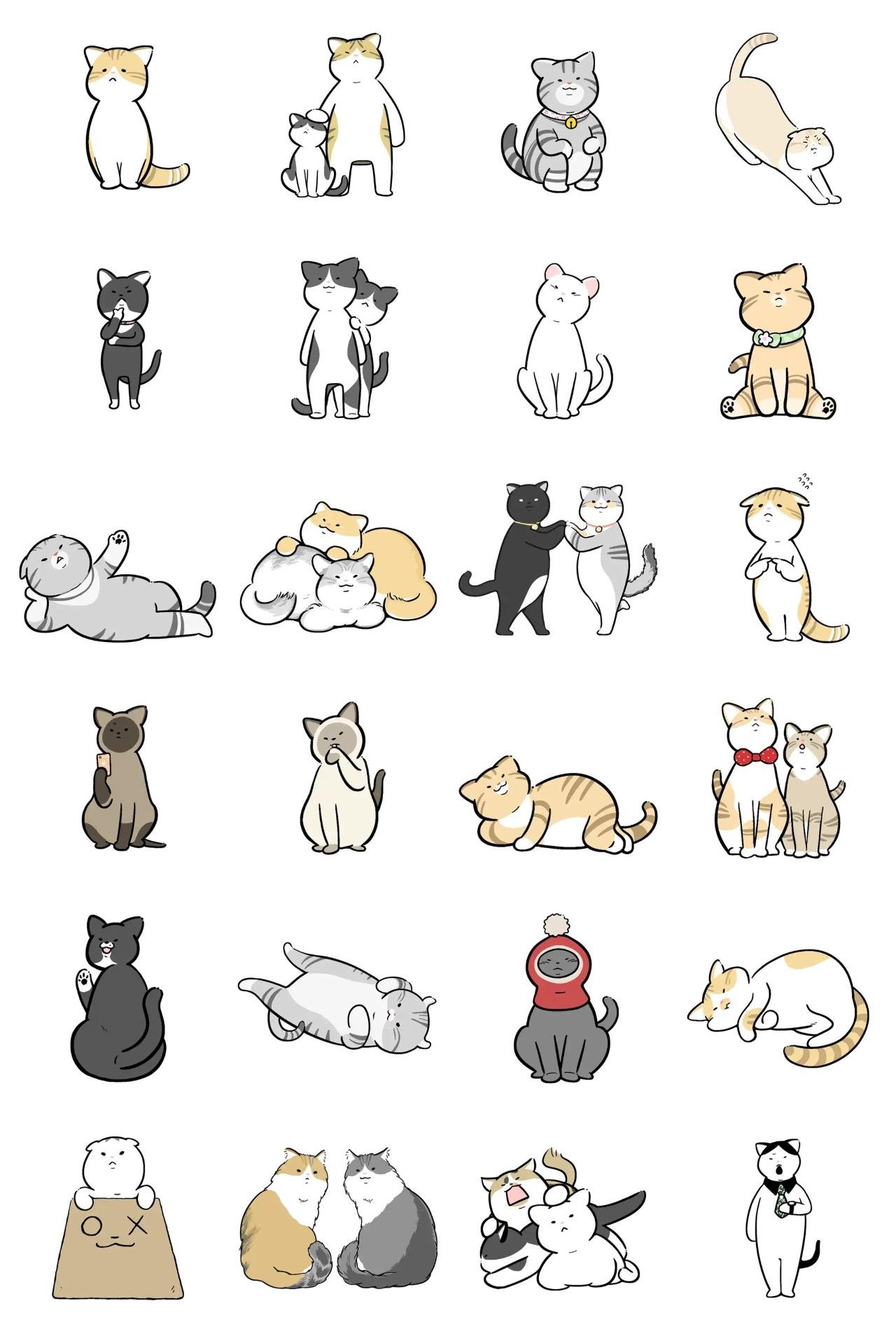 CATS Animals,People sticker pack for Whatsapp, Telegram, Signal, and others chatting and message apps